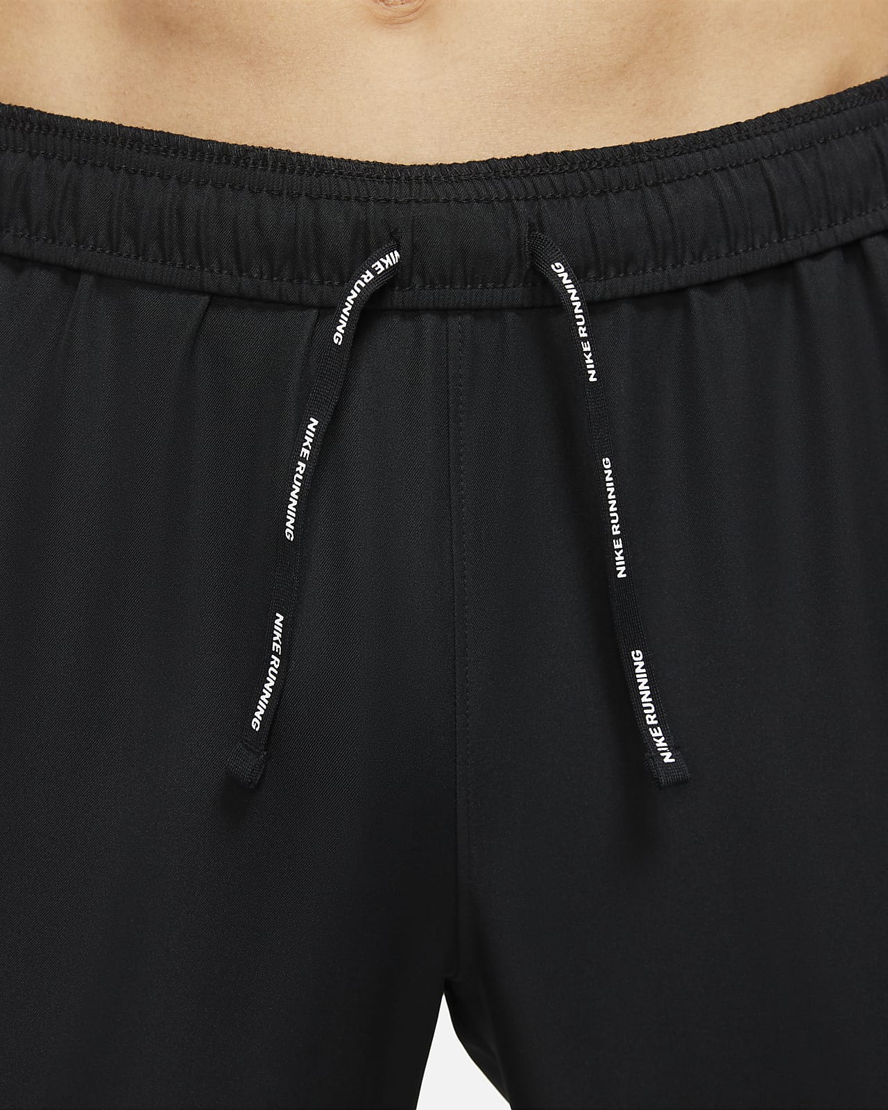 nike running essential woven sweatpants in black