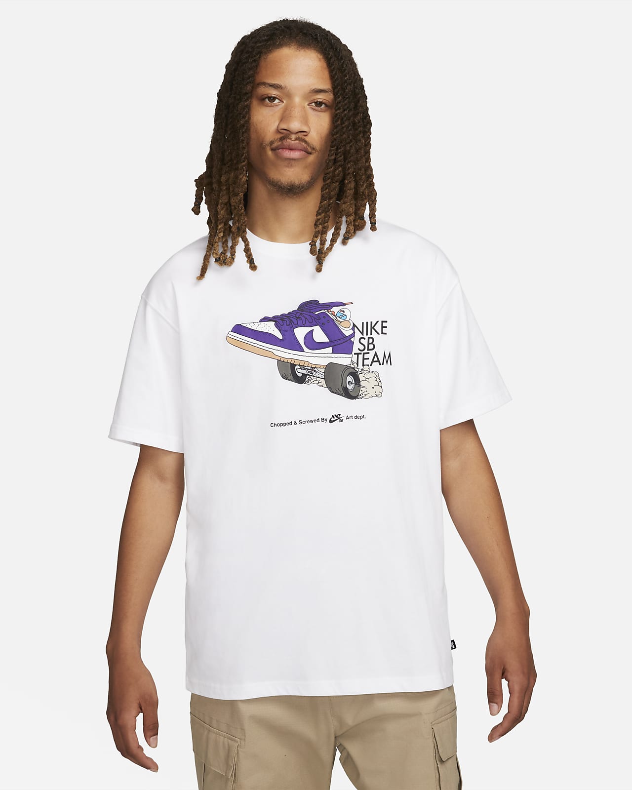 Nike SB Skate T-Shirt (White) L