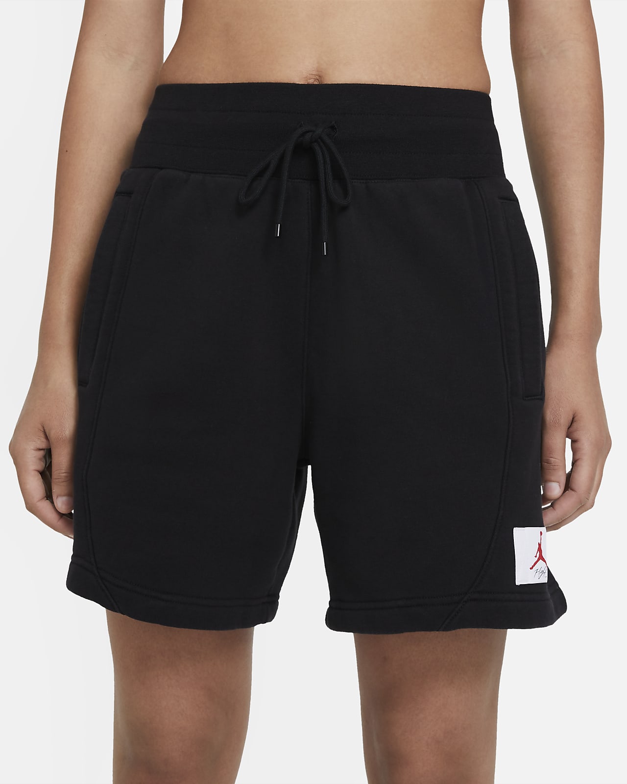 black jordan fleece shorts
