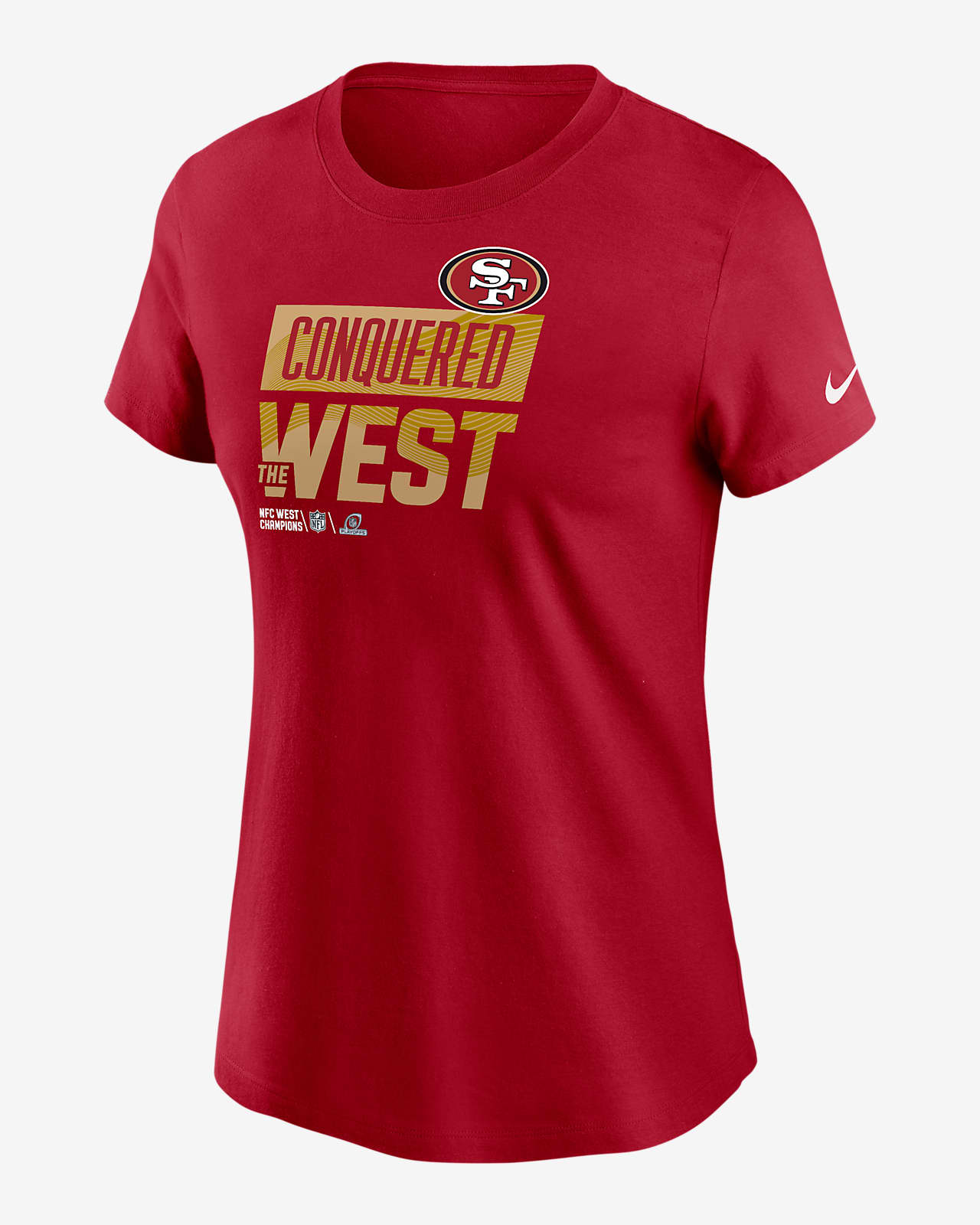 Nike 2022 NFC West Champions Trophy Collection (NFL San Francisco 49ers)  Women's T-Shirt.