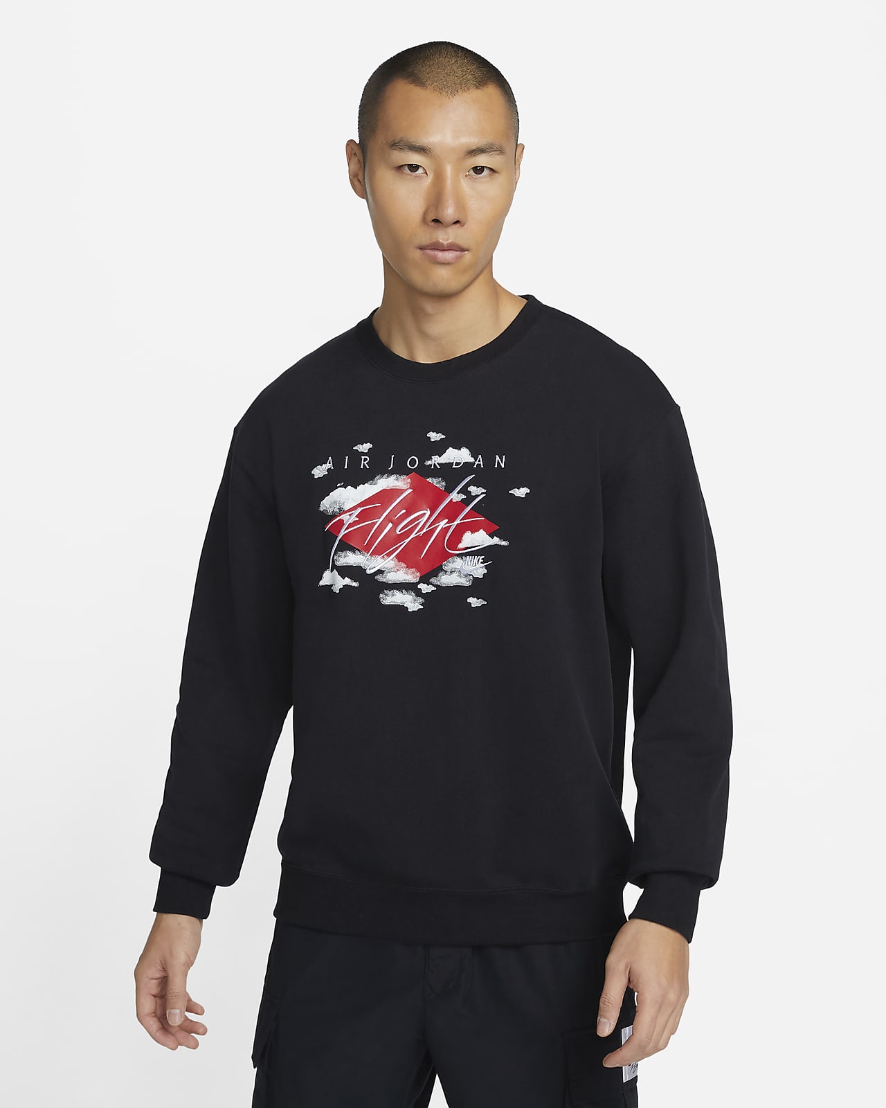 Jordan Statement Essentials Men's Fleece Crew Sweatshirt. Nike SA