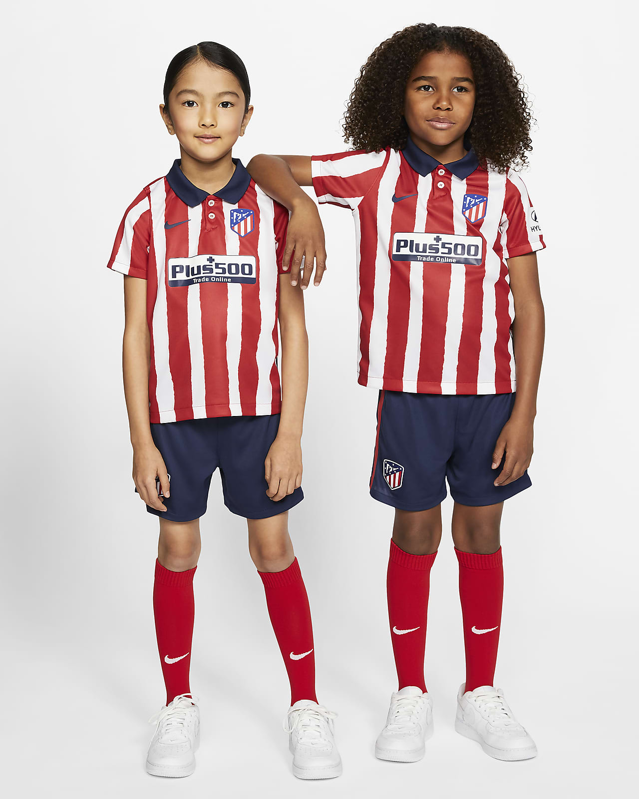 Atletico De Madrid 2020 21 Home Fussballtrikot Set Fur Jungere Kinder Nike De