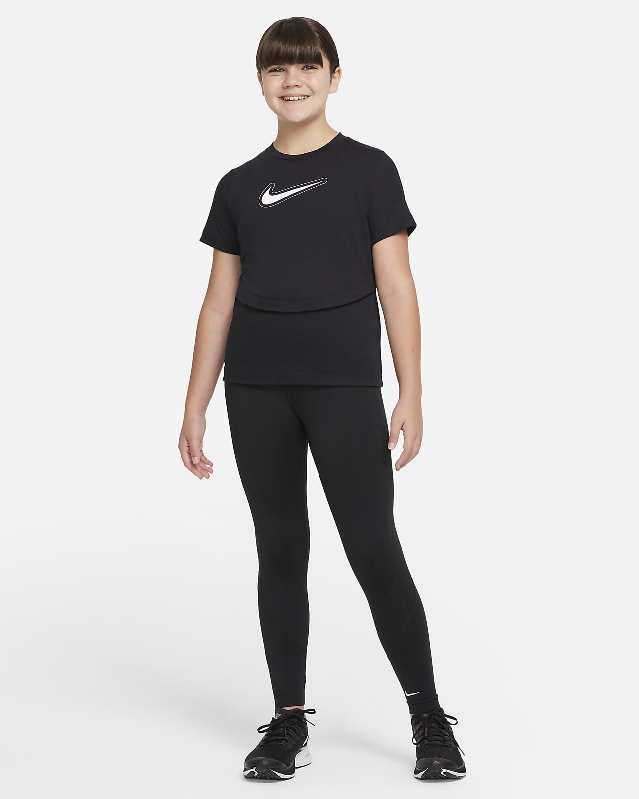Nike Dri-FIT Trophy Older Kids' (Girls') Short-Sleeve Training Top ...
