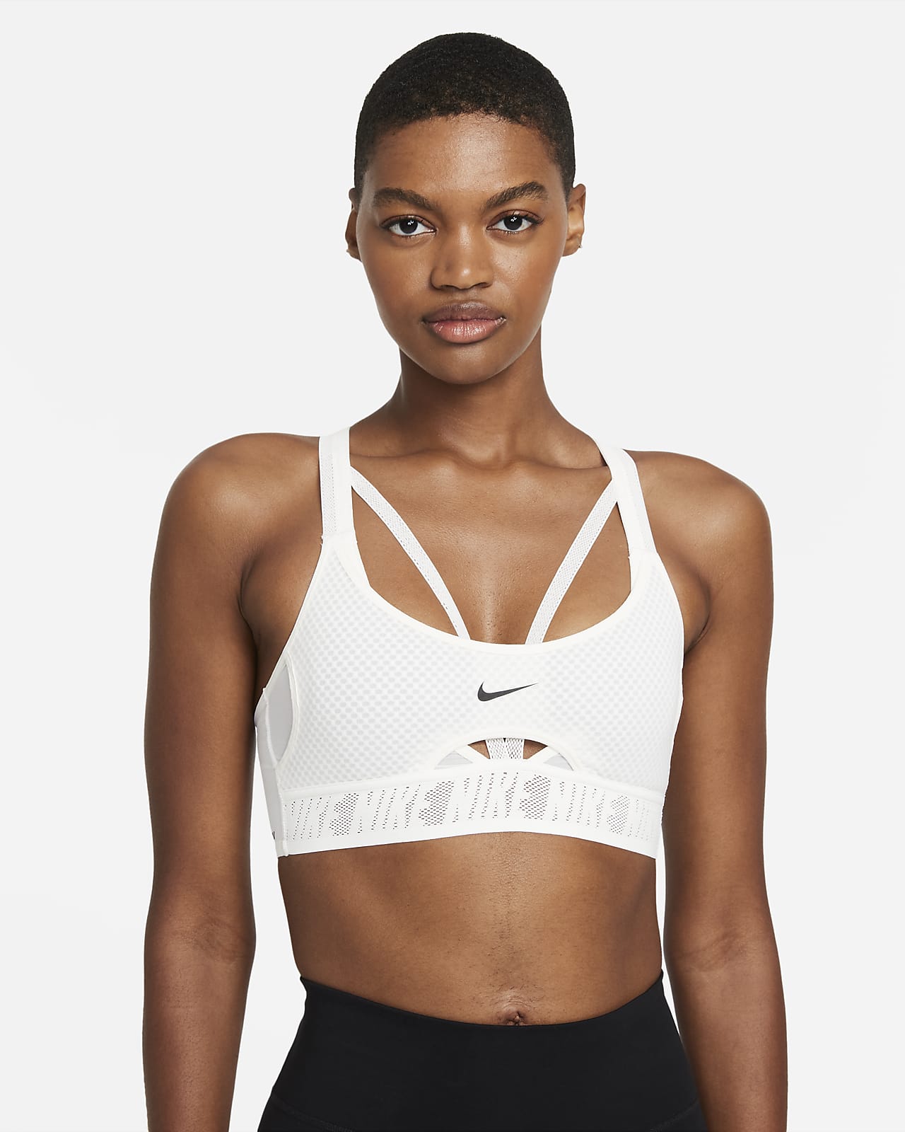 Nike CZ4441-424 Indy ULTRABREATHE Women's Sports Bra Cerulean