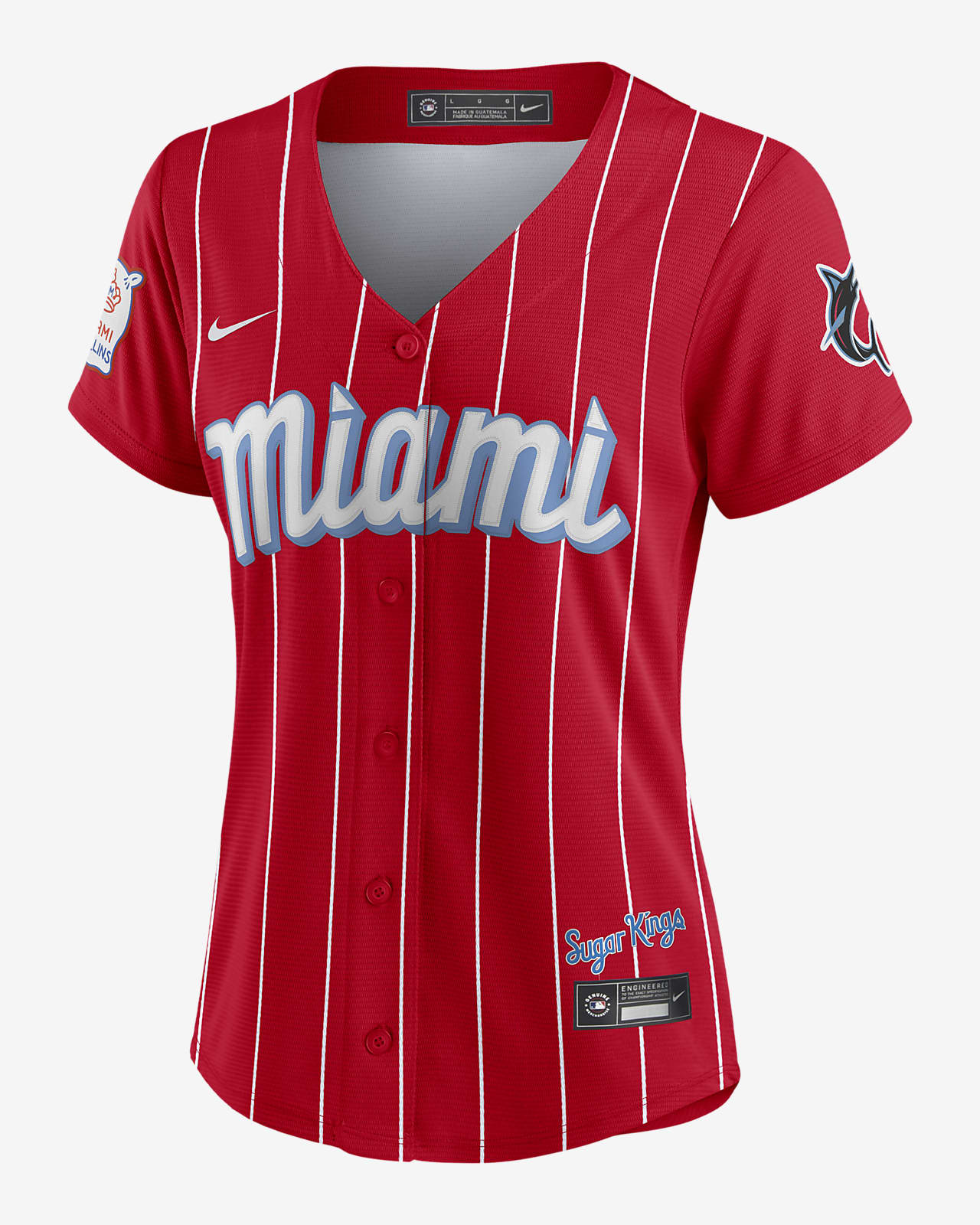 MLB Miami Marlins City Connect Women's Replica Baseball Jersey.