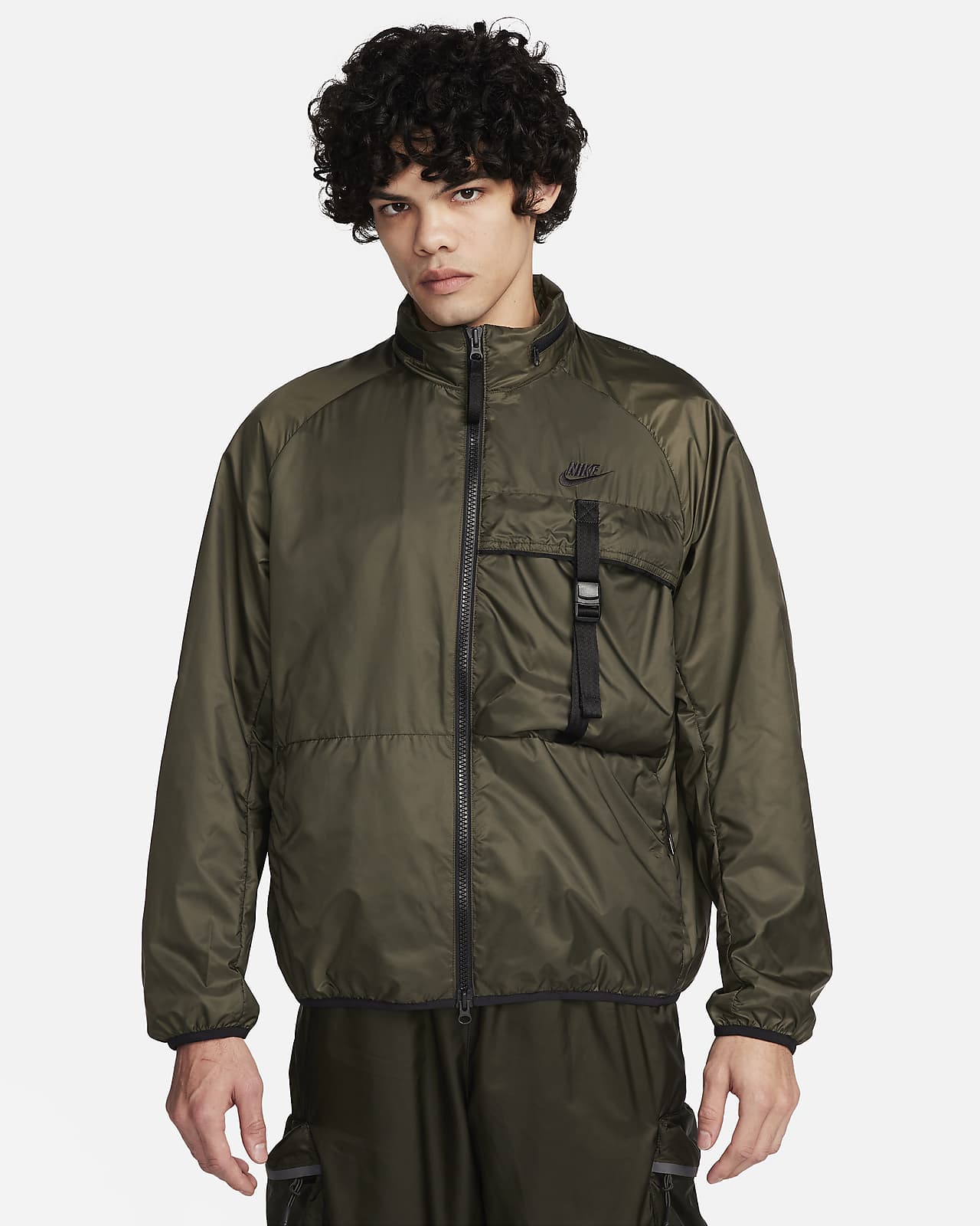 Nike taped best sale woven anorak jacket