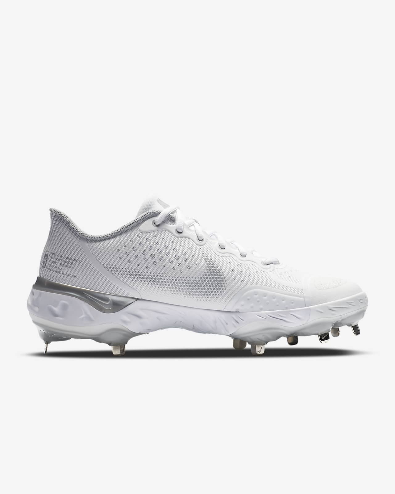 white and black nike cleats