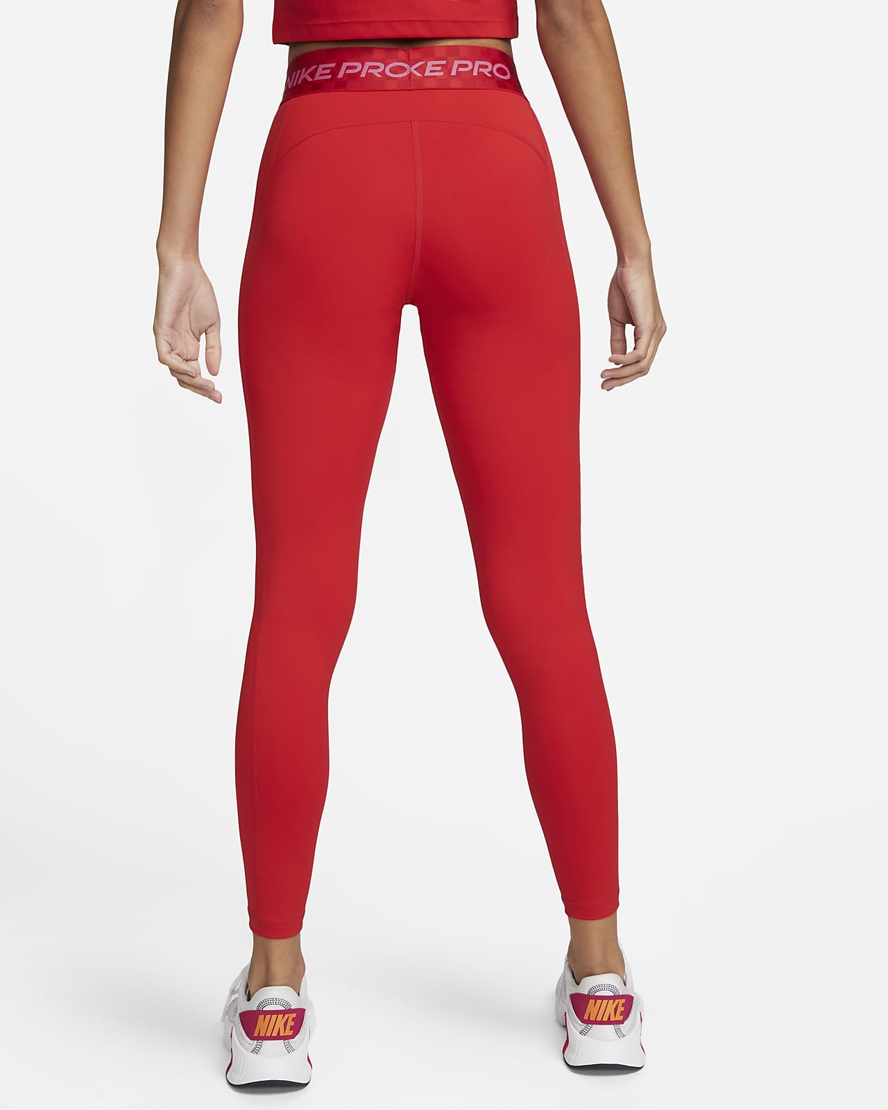 Leggings de entrenamiento con gr fico de tiro medio y largo completo para mujer Nike Pro