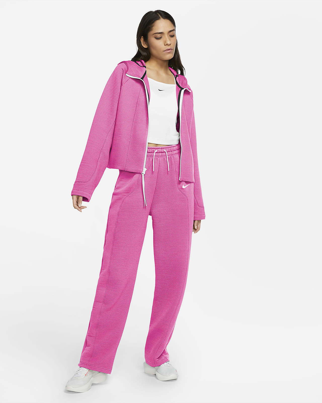 nike tech fleece women's pink