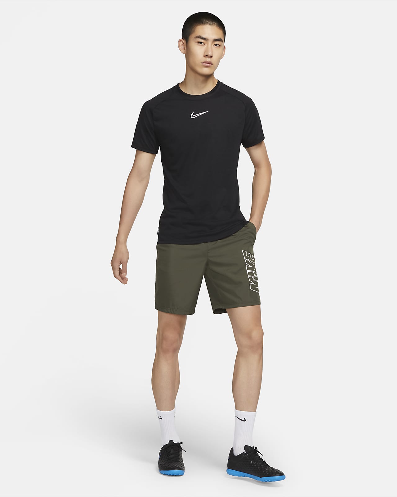 nike dri-fit academy 男子短袖足球上衣