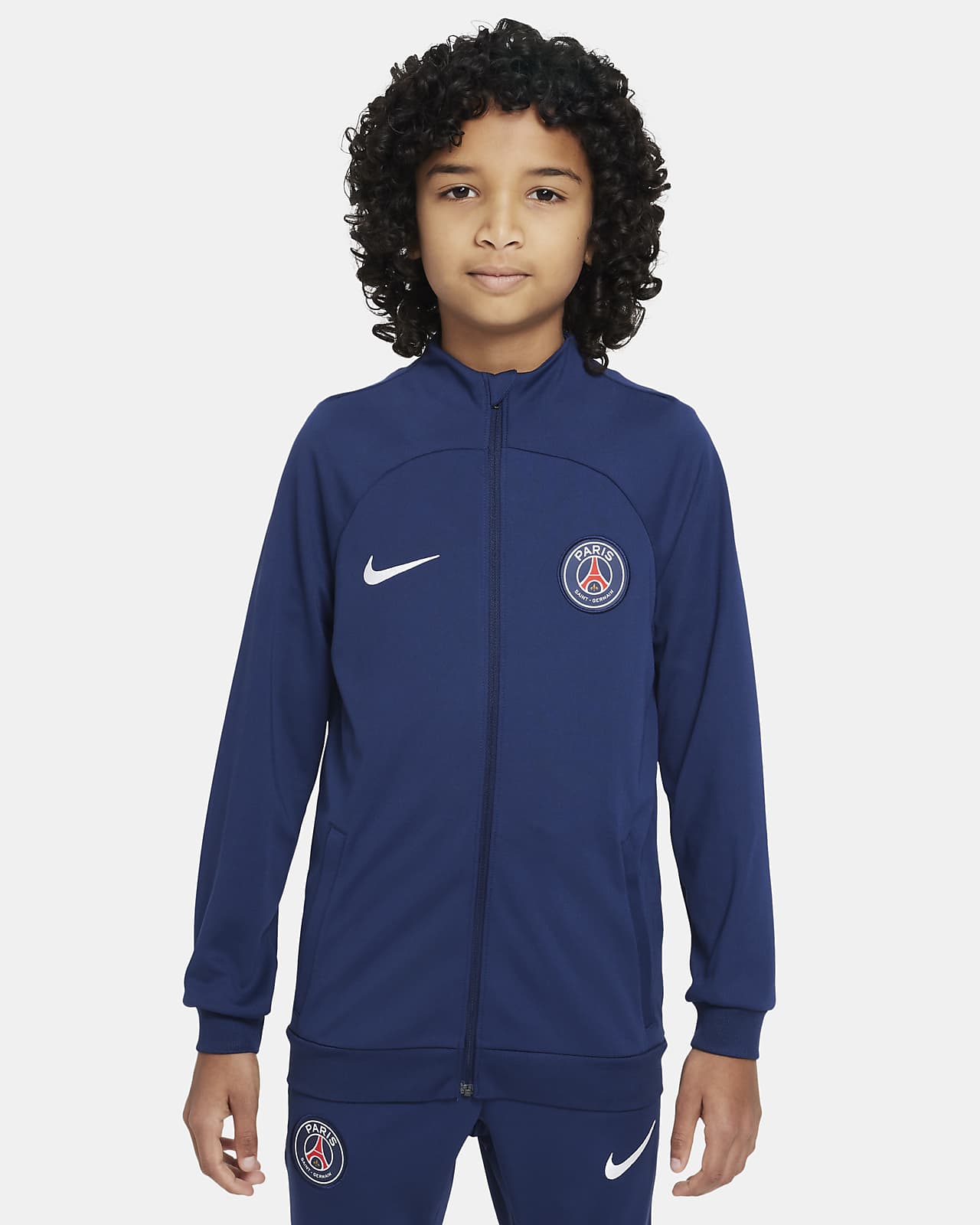 Paris Saint-Germain Academy Pro Nike voetbaltrainingspak met Dri-FIT voor  kids. Nike NL