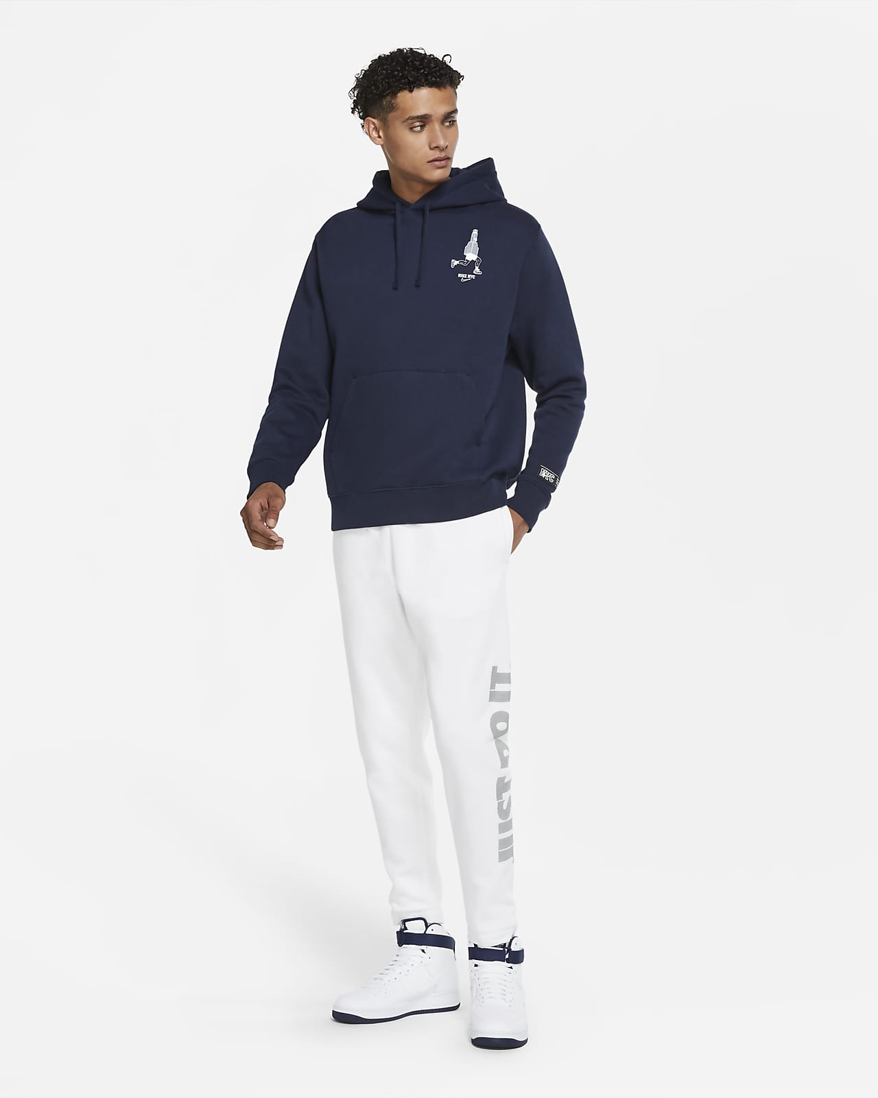 nike men's pullover fleece club hoodie