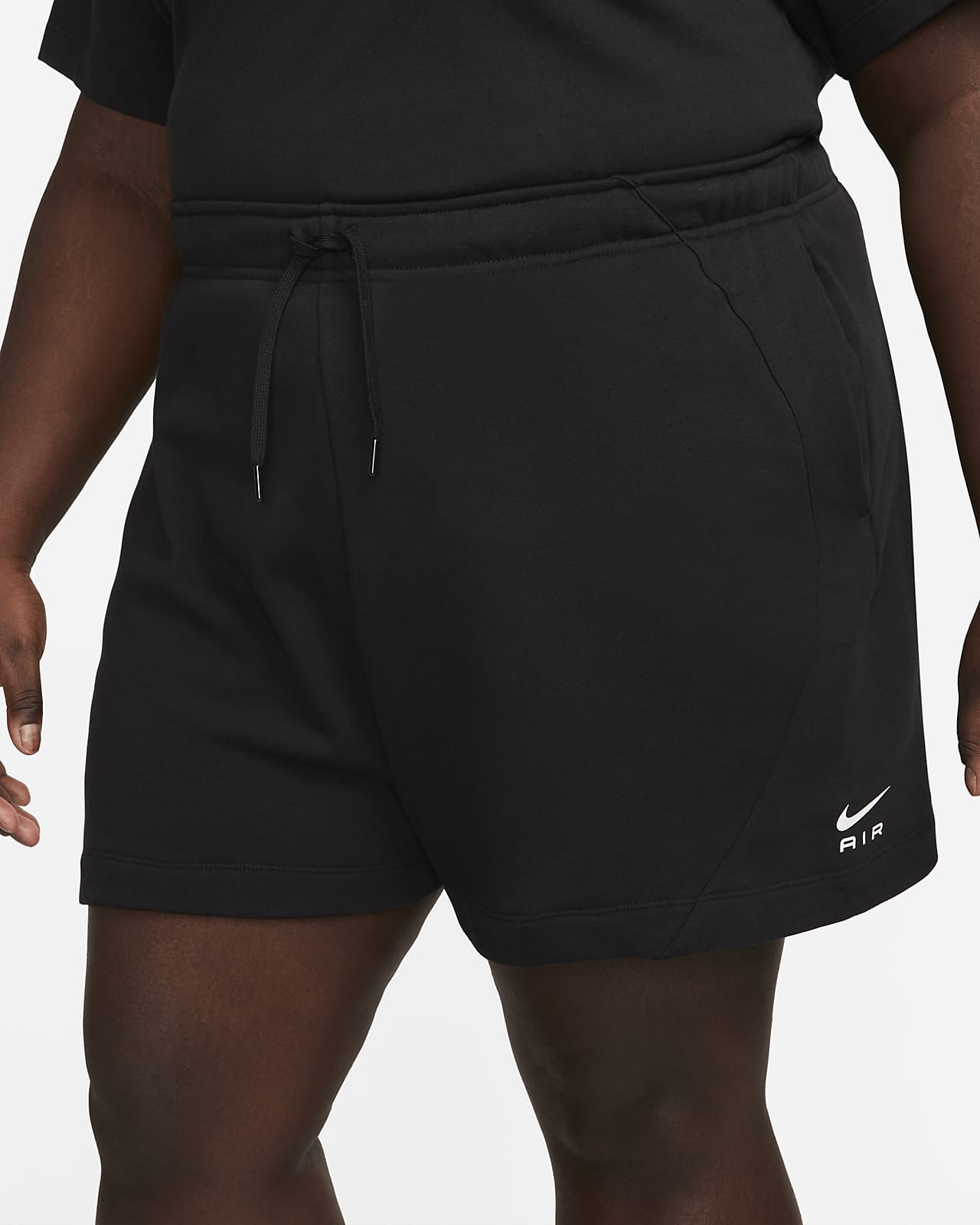 Nike Air Women's Mid-Rise Fleece Shorts (Plus Size). Nike AT