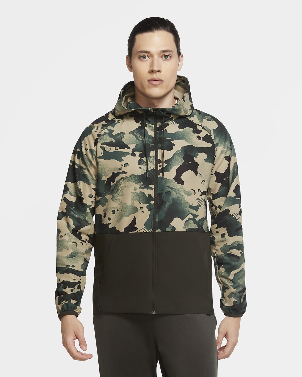 nike camo parka