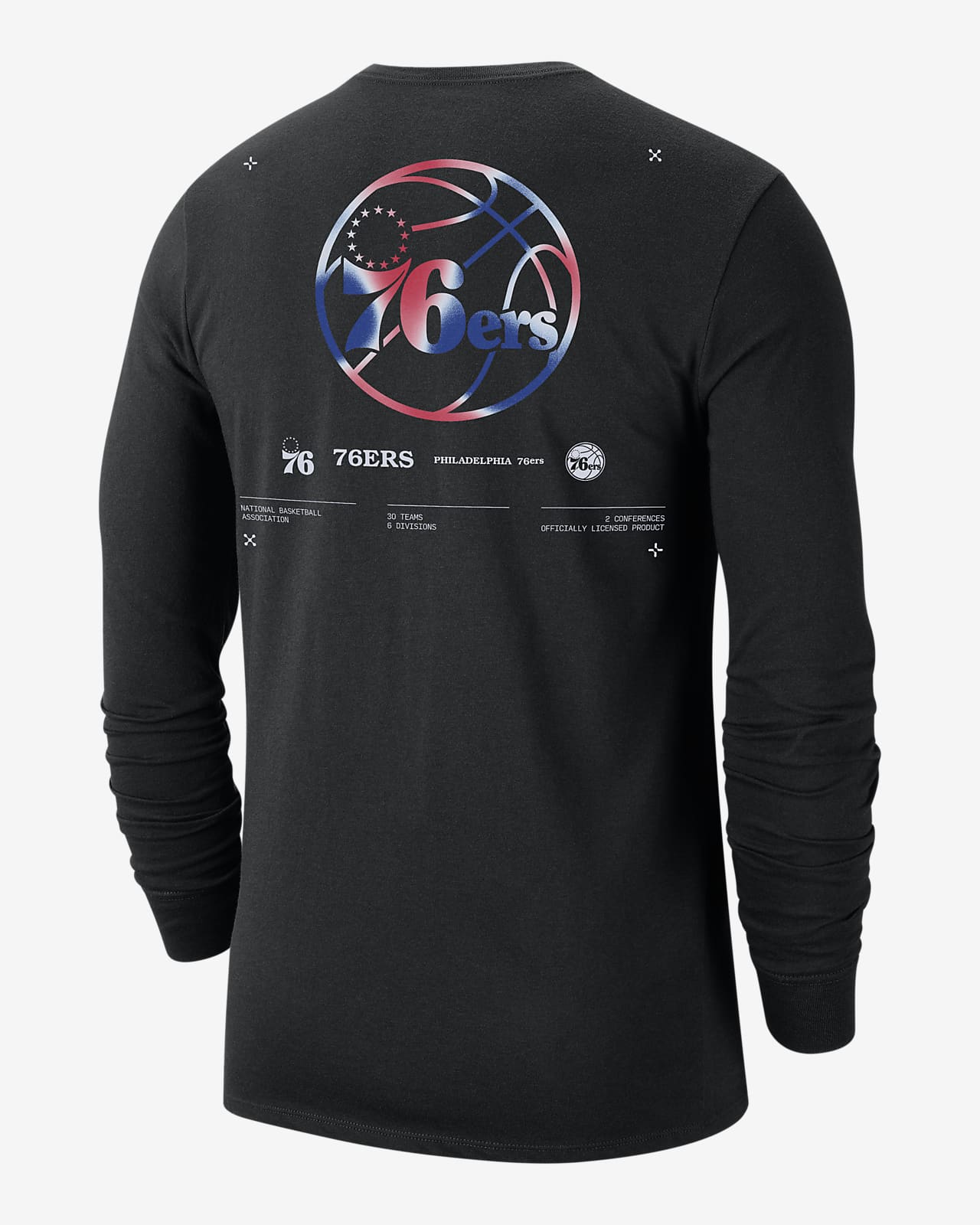 Philadelphia 76ers Men's Nike NBA Long-Sleeve T-Shirt.