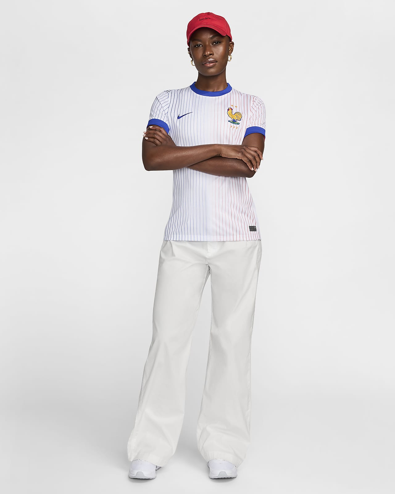 Short de foot Nike Dri-FIT FFF 2023 Stadium Extérieur pour femme. Nike CH