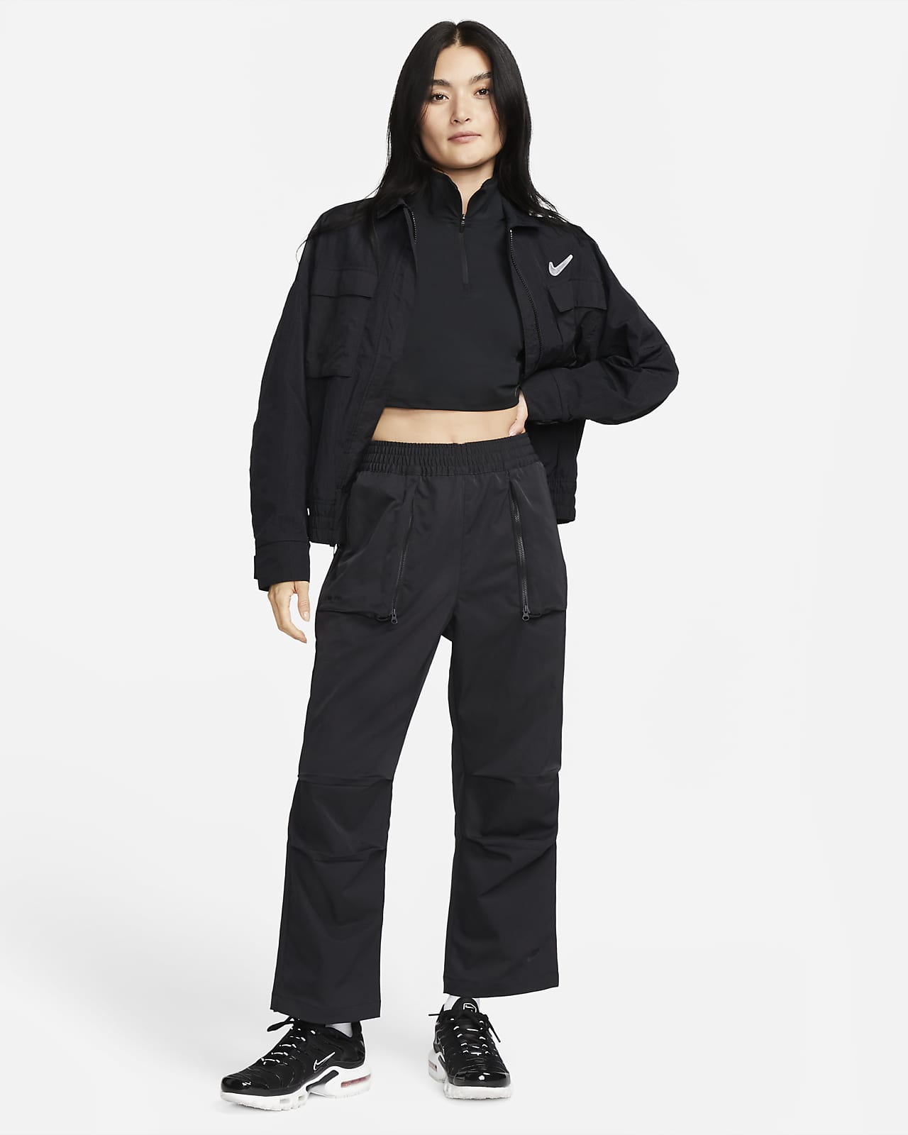 Nike Women's Sportswear Tech Pack Cropped Pants, Black, XS