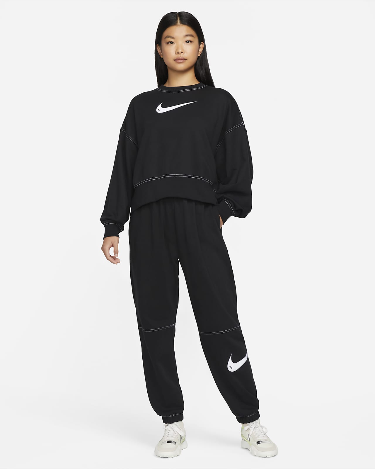 Nike Sportswear Swoosh Women's High-Rise Joggers. Nike JP