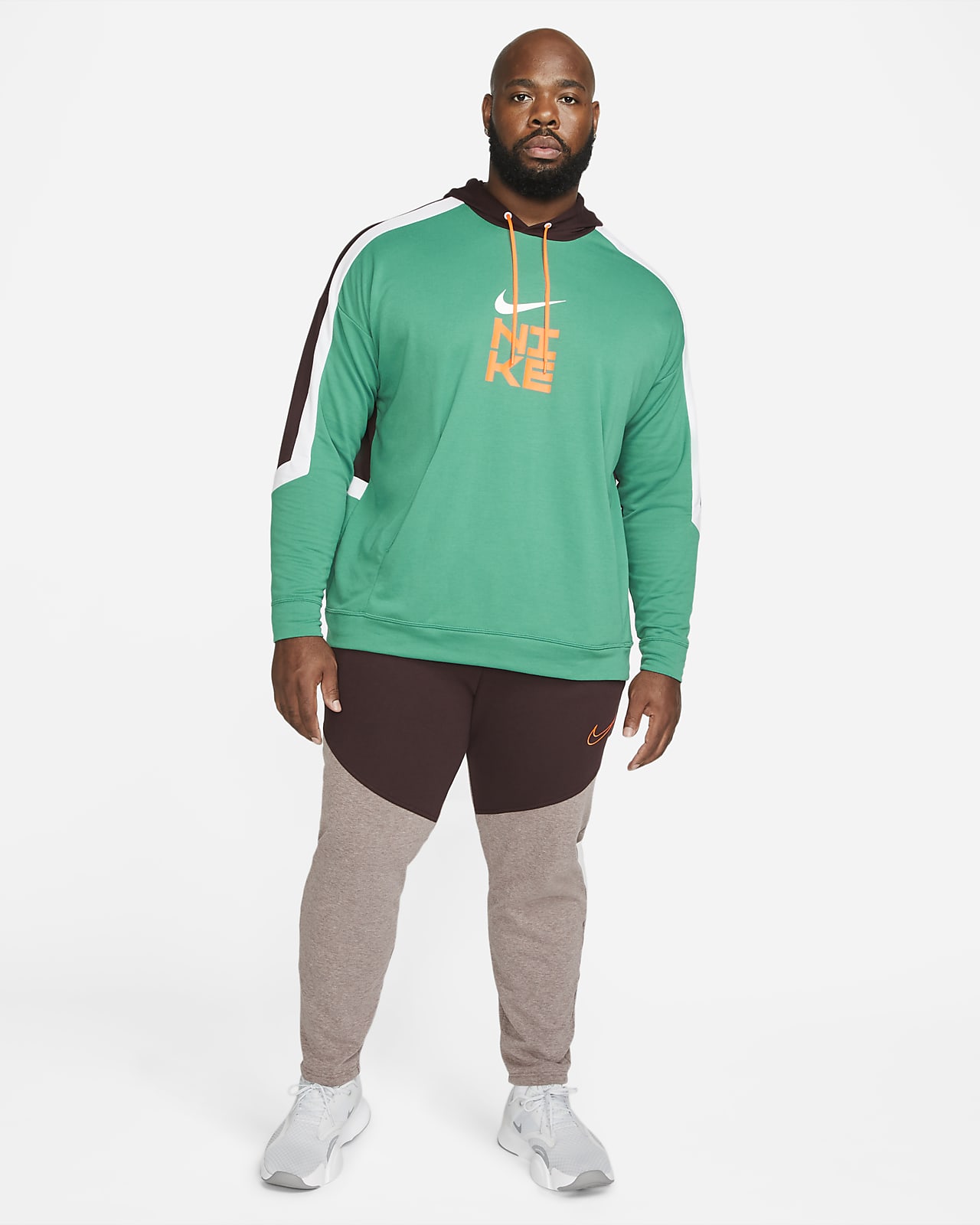 nike dri fit green hoodie