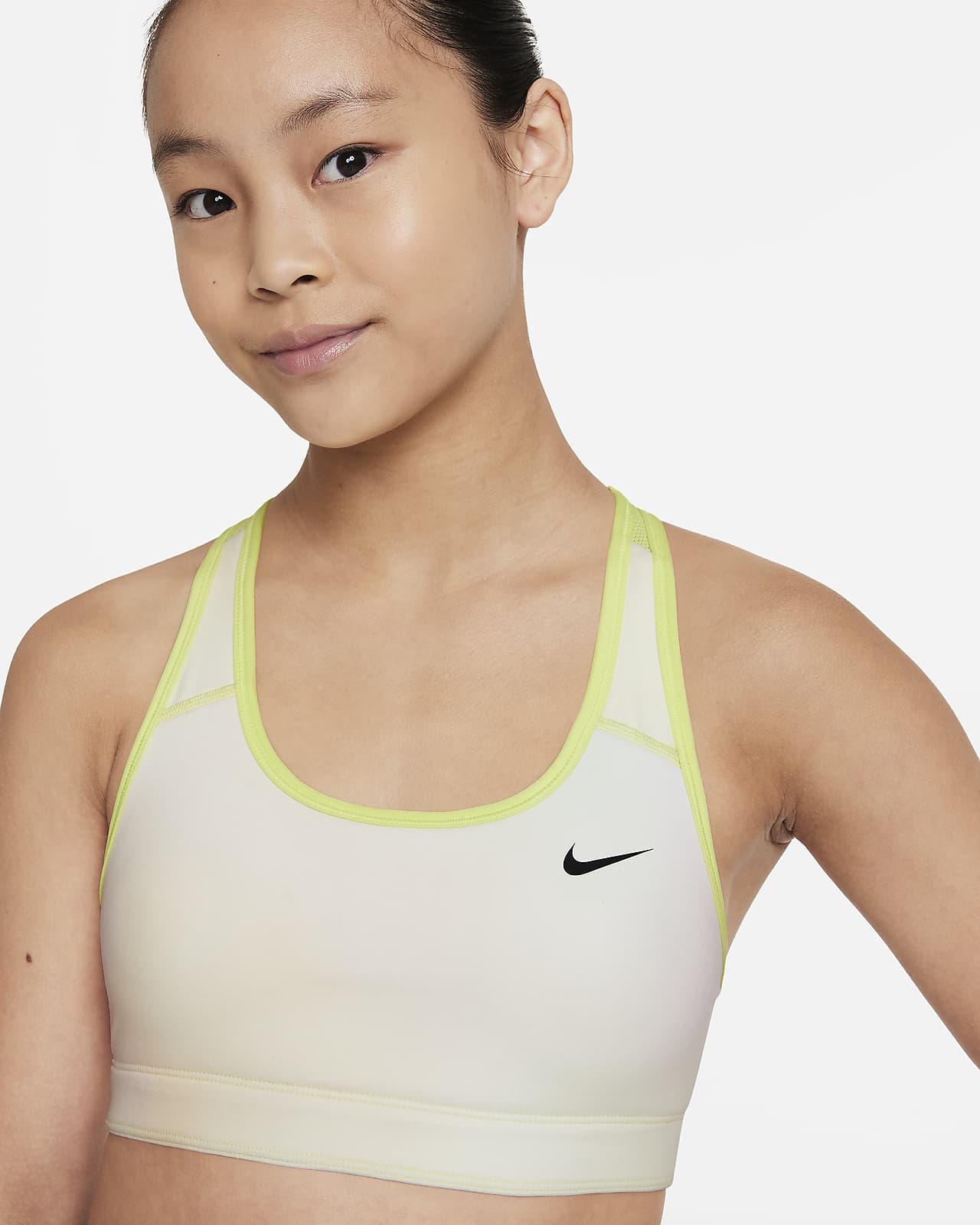 Nike Dri-FIT Swoosh Older Kids' (Girls') Reversible Sports Bra. Nike CH