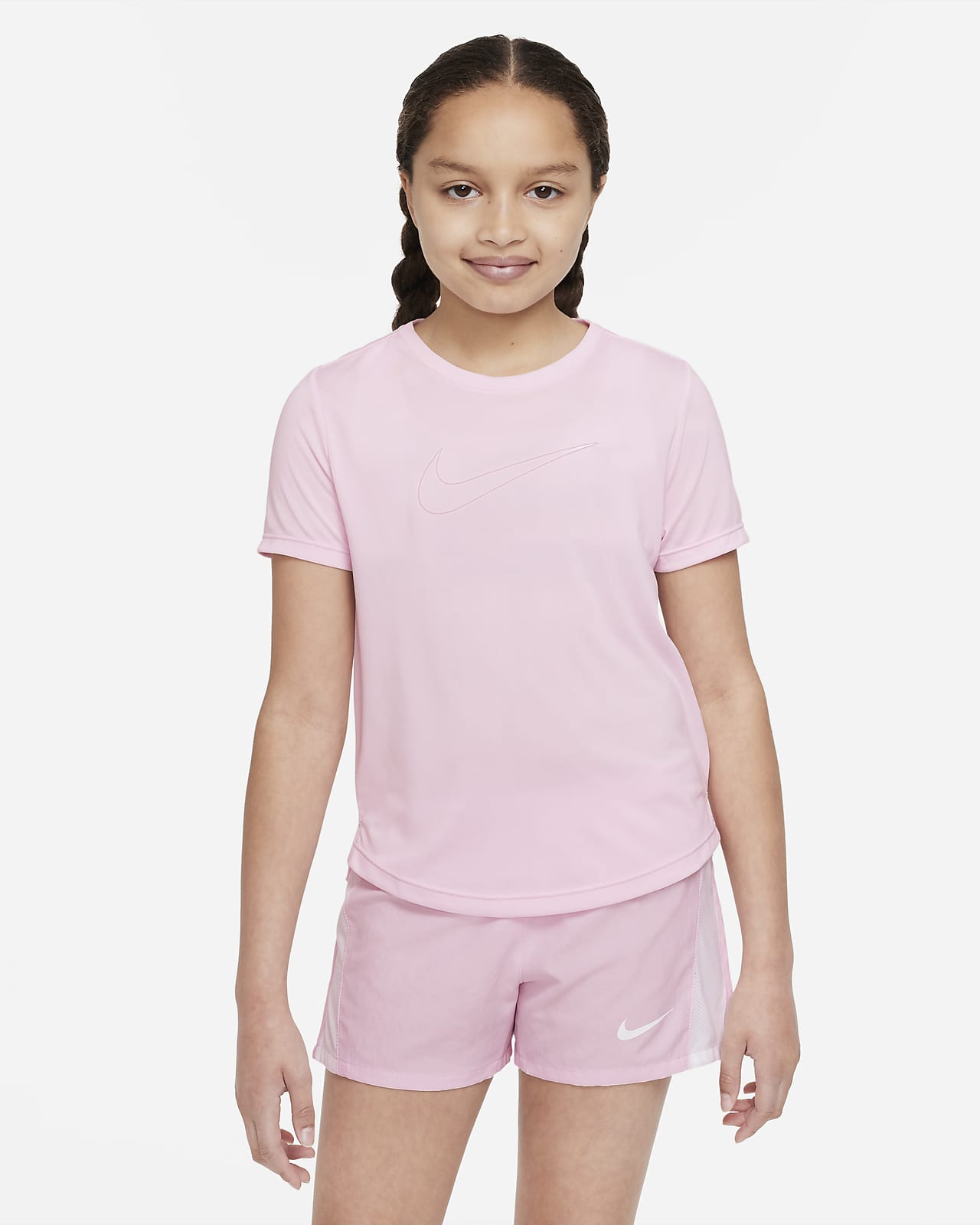 เสื้อเทรนนิ่งแขนสั้น Dri-FIT เด็กโต Nike One (หญิง)