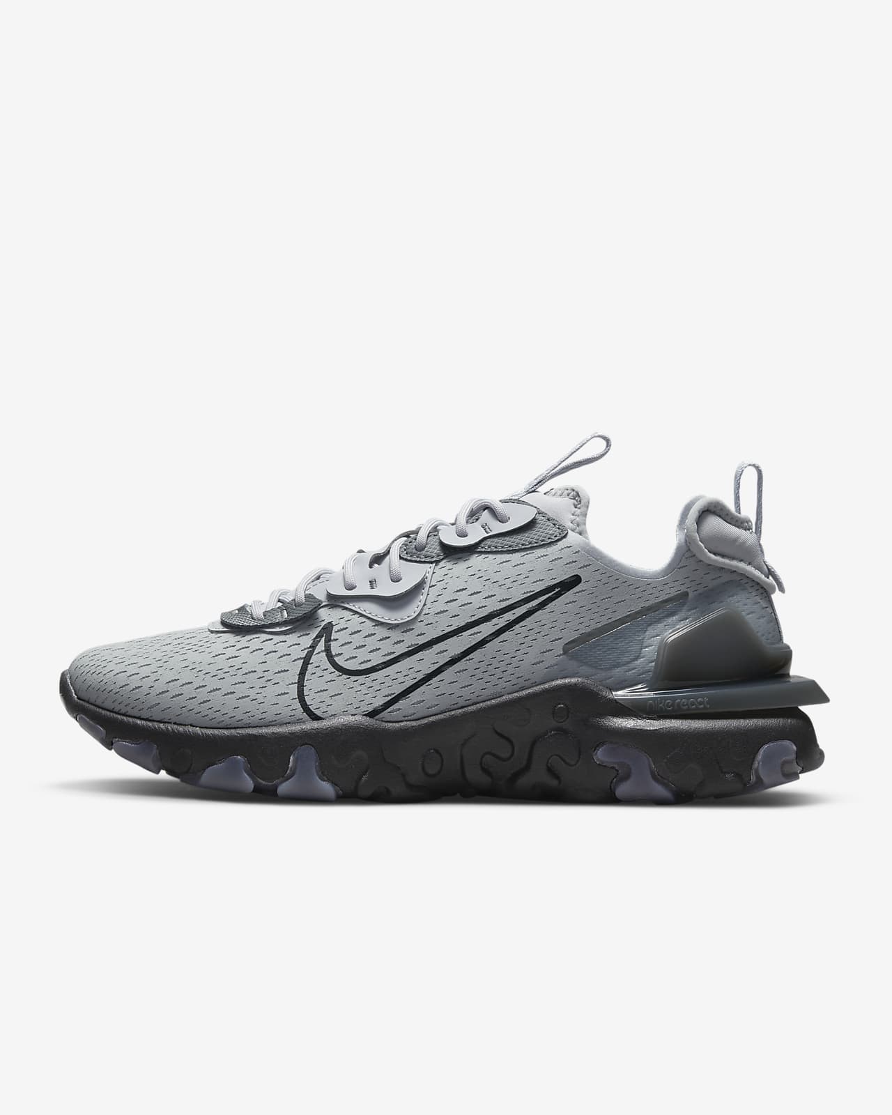 nike react grey and black