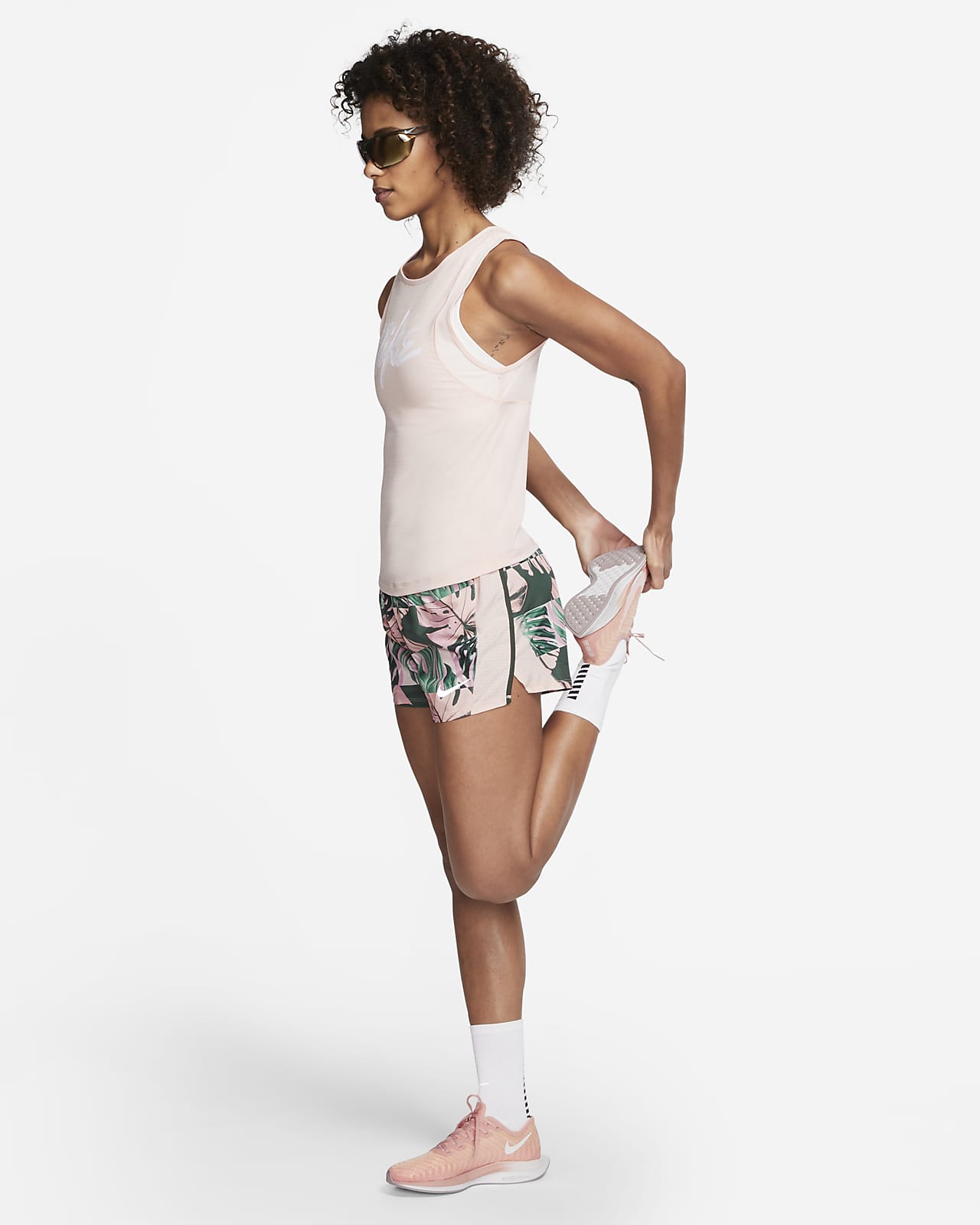 nike women's printed running shorts