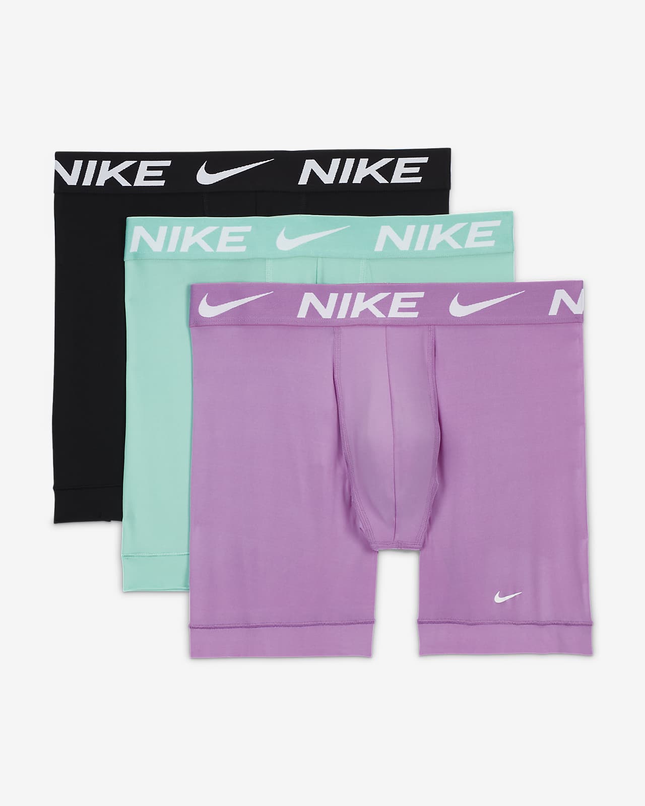 Nike Men's Dri-FIT Essential Micro Boxer Briefs (3-Pack) in Multicolor