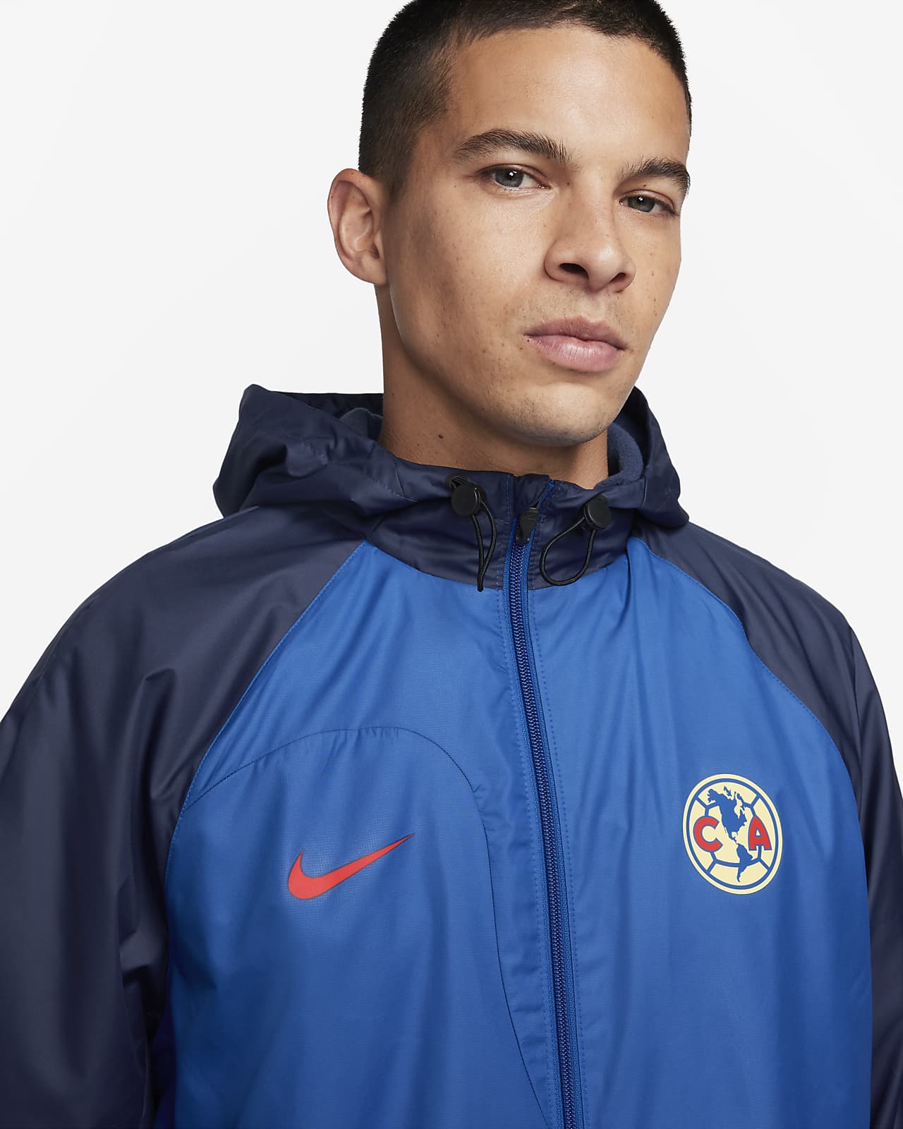 Club Am rica Strike Men s Nike Soccer Hooded Woven Jacket. Nike