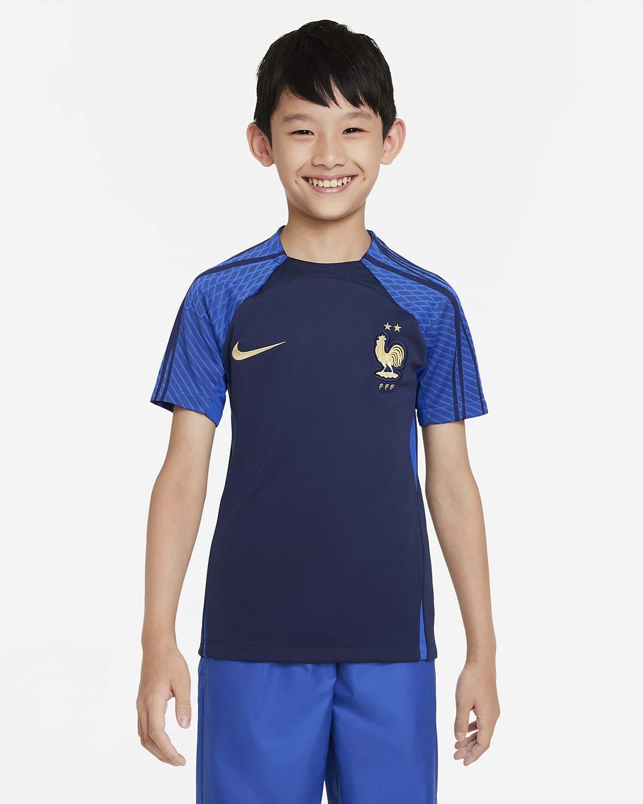 FFF Strike Older Kids' Nike Dri-FIT Short-Sleeve Football Top