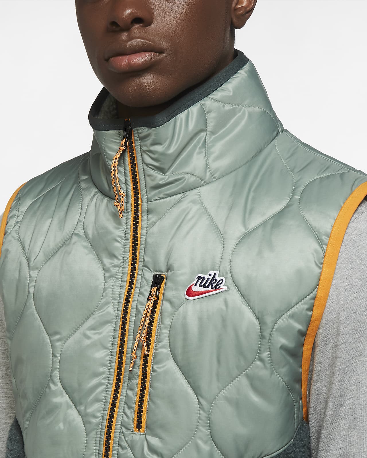 nike hoodie vest mens
