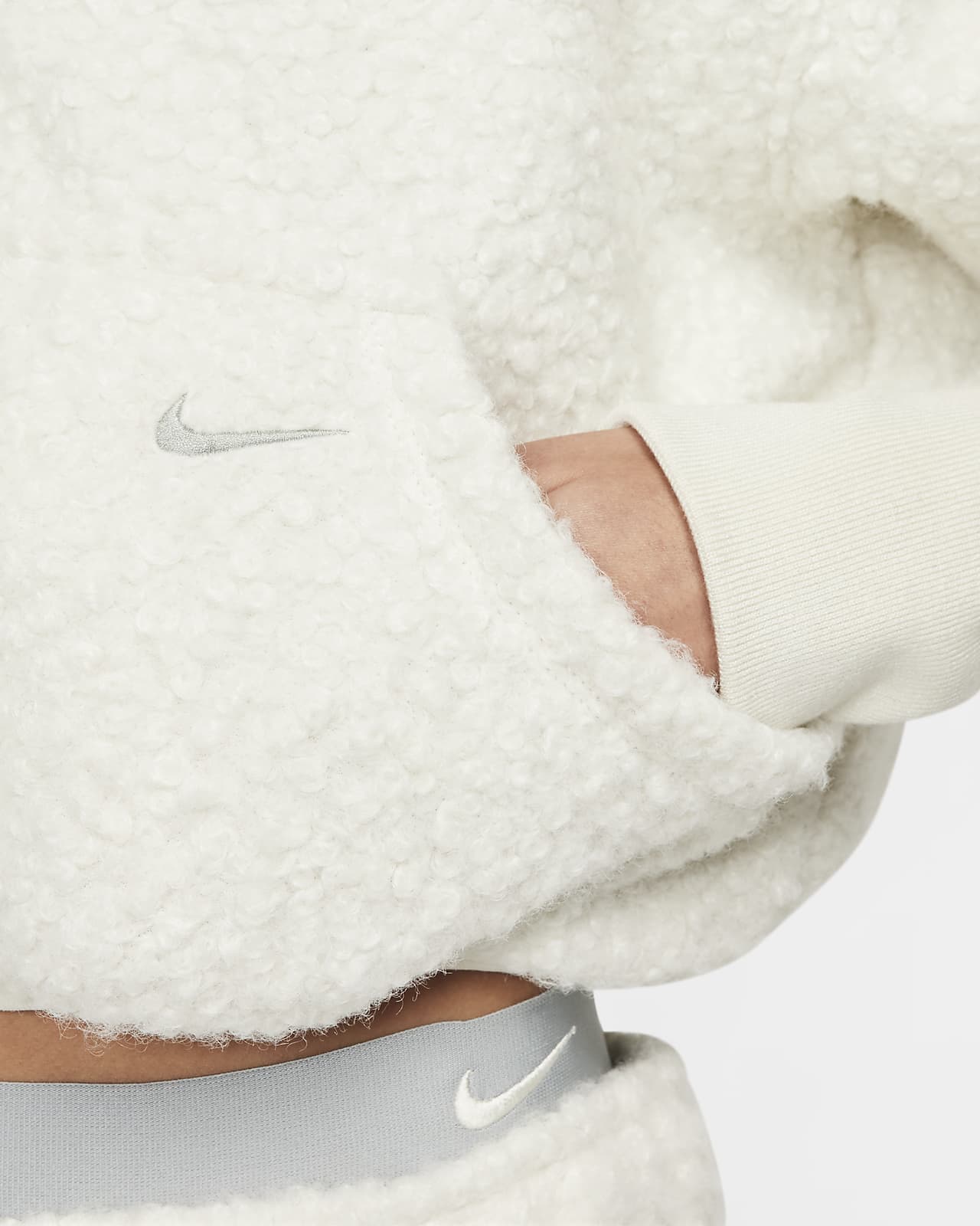 Nike Sportswear Collection Women's High-Pile Fleece 1/2-Zip Top.