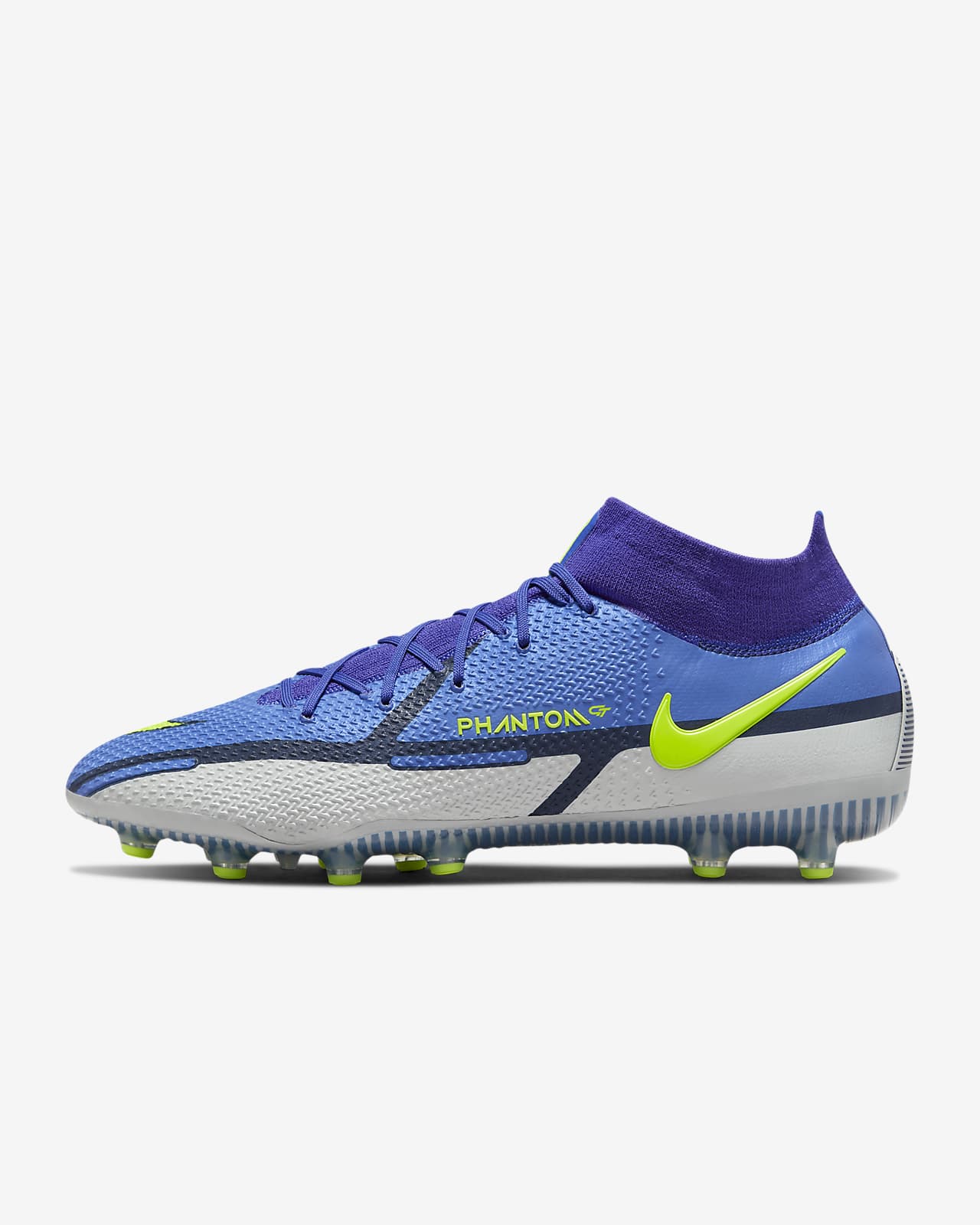 purple and blue football boots