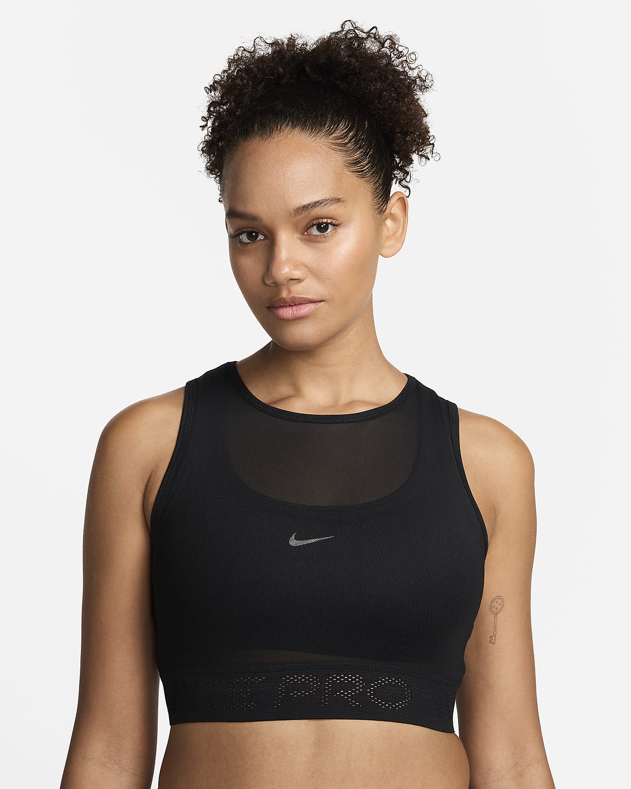 Nike Pro Womens Tank Top Mesh Racerback Training Athletic