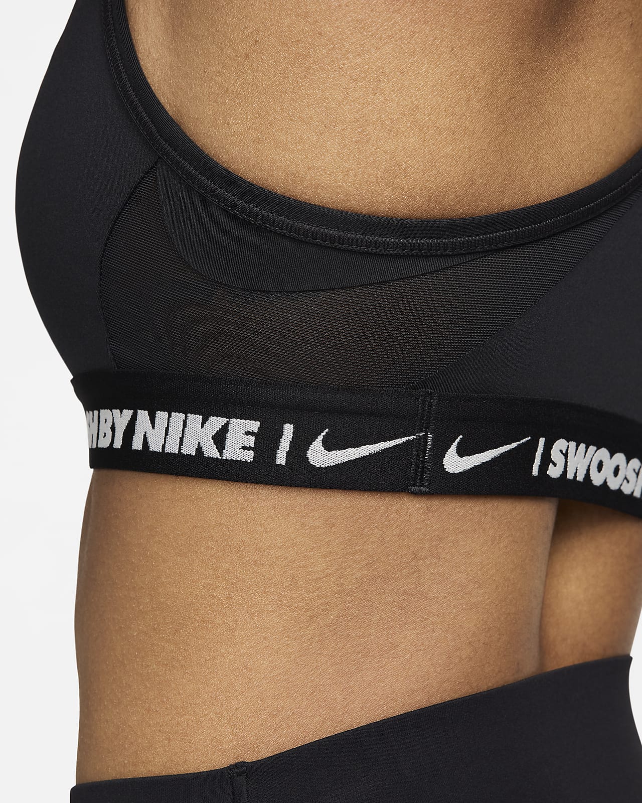 Nike Womens Indy High Neck Padded Mesh Sports Bra