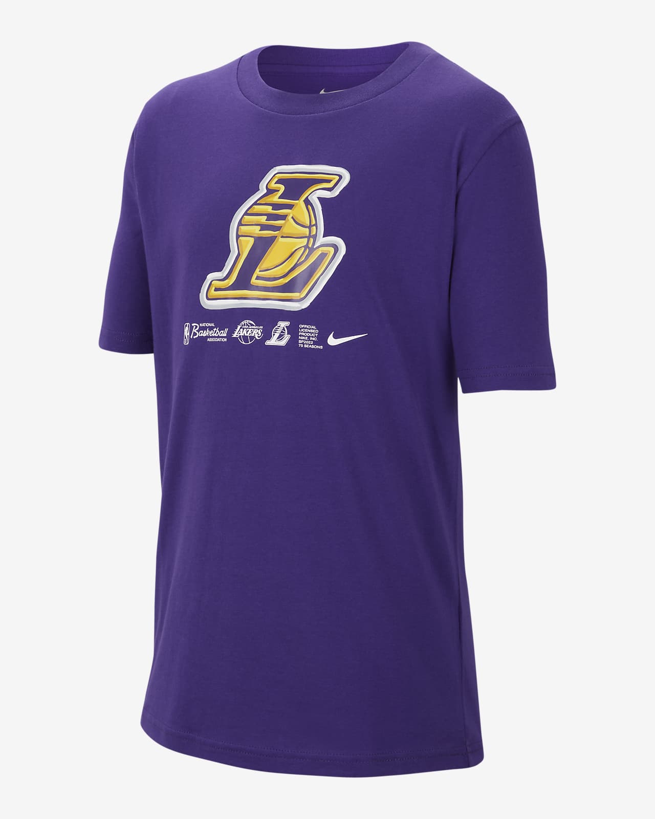 Los Angeles Lakers Practice Men's Nike Dri-FIT NBA Long-Sleeve T-Shirt. Nike  LU