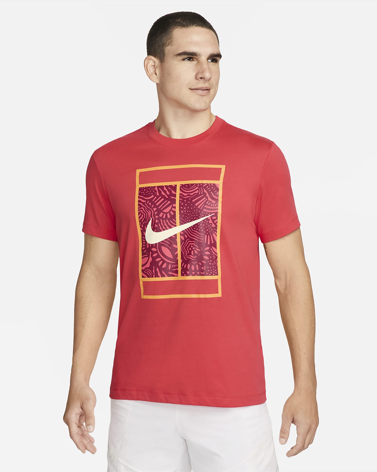 Nike Dri-fit Baseball T-shirt in Red for Men