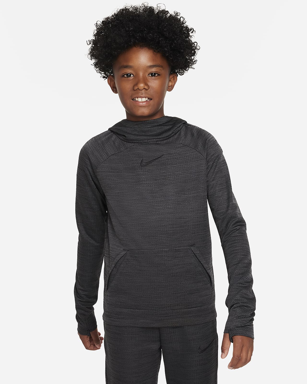 Nike Dri-FIT Academy-pullover-fodboldhættetrøje til større børn
