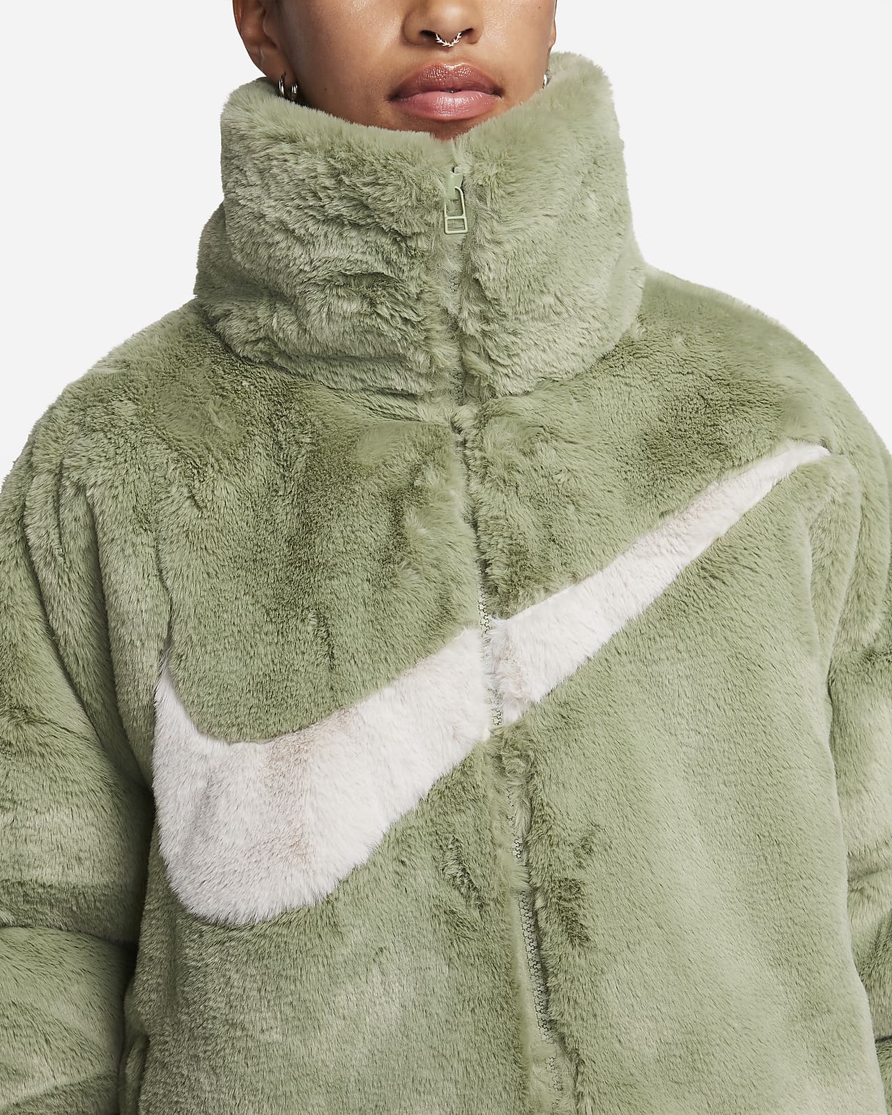 Nike Sportswear Essential Women s Oversized Faux Fur Puffer. Nike NL