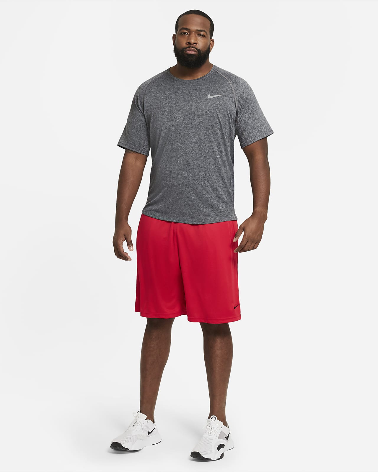 Nike Yoga Dri-Fit Training Shorts Men's 2XL Black Off Noir CZ2210