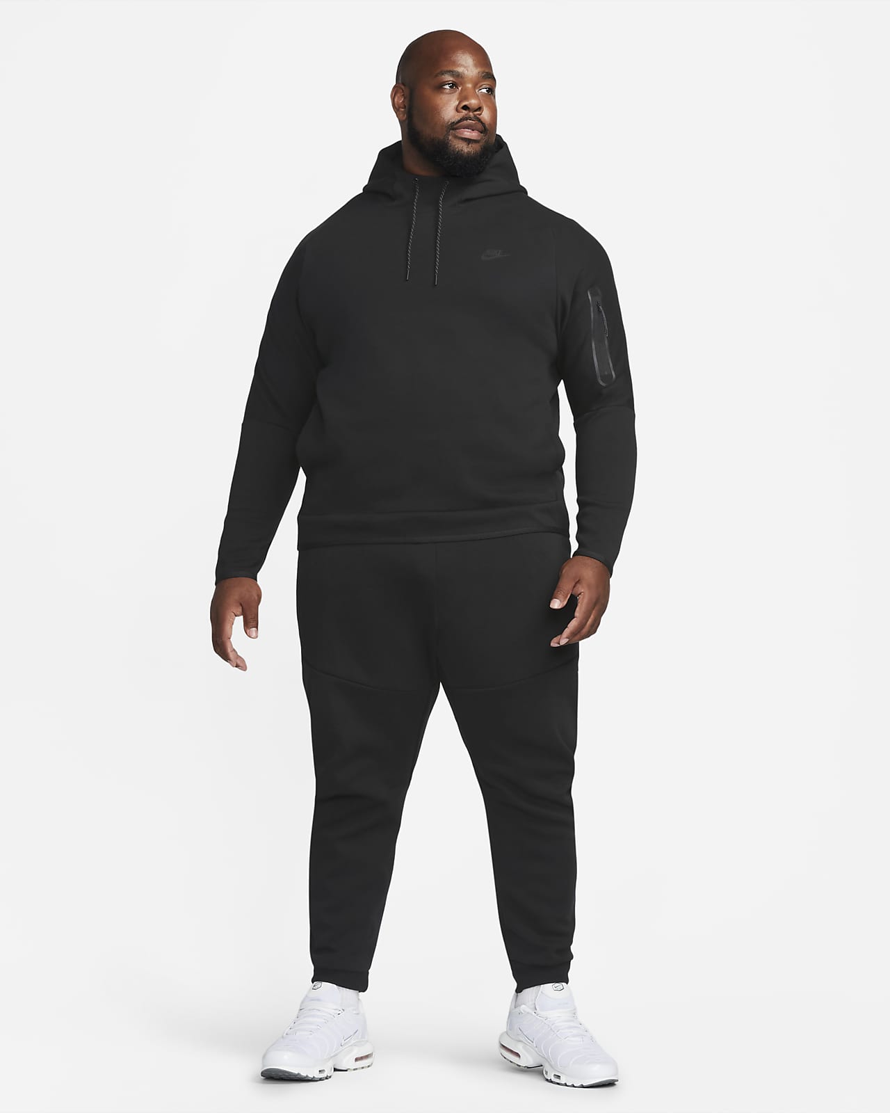 Nike Sportswear Tech Fleece Full Zip Hoodie Black – Stencil
