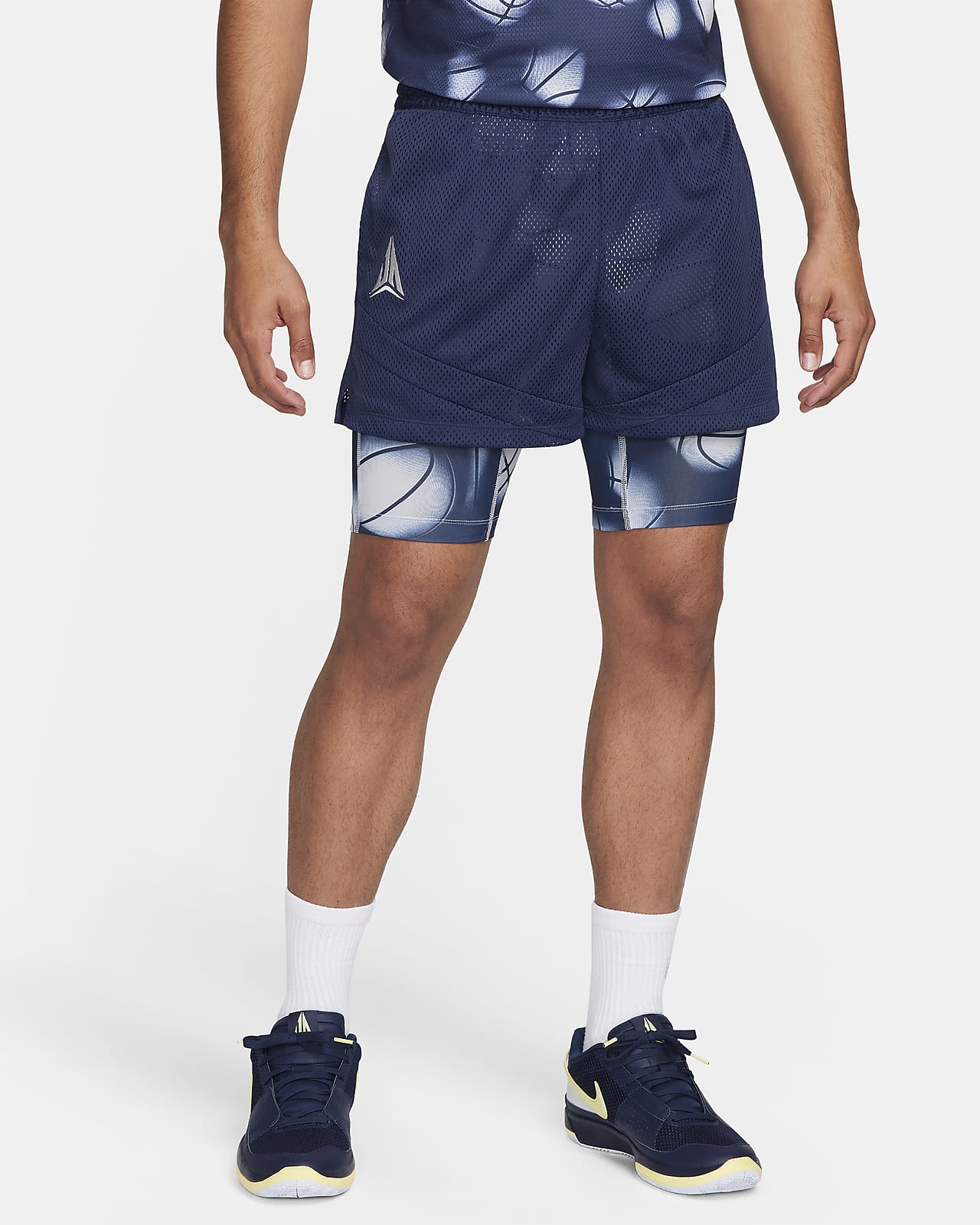 Shorts de básquetbol Dri-FIT de 10 cm 2 en 1 para hombre Ja