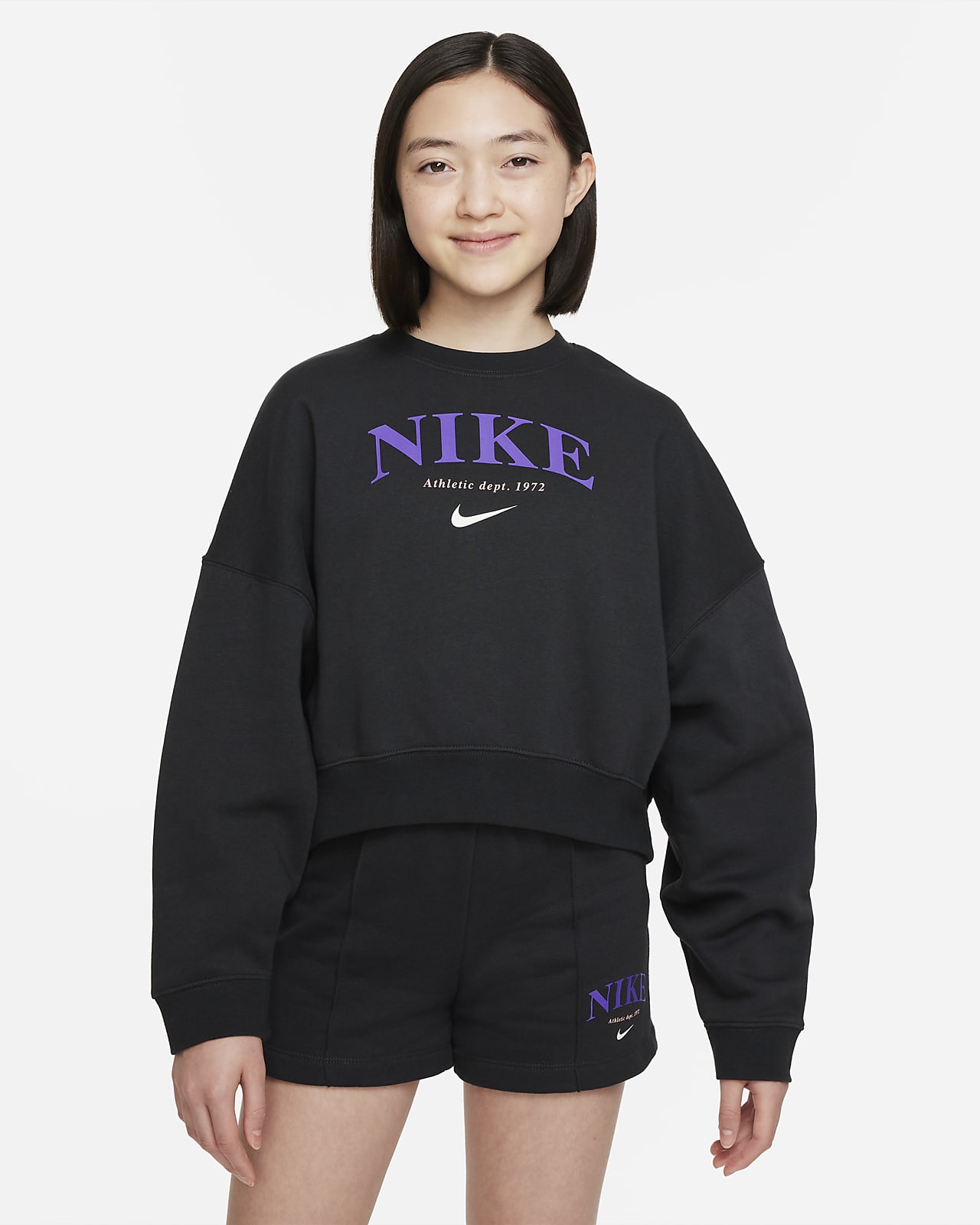 Nike Sportswear Trend Big Kids' (Girls') Fleece Sweatshirt
