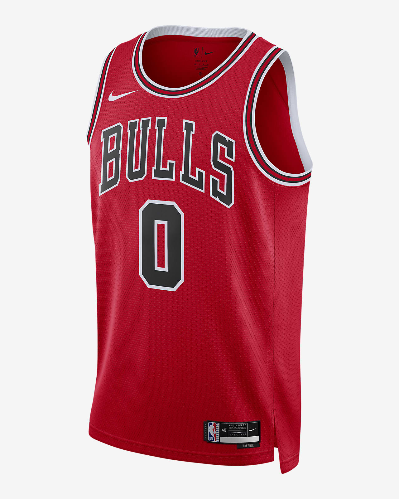 Chicago Bulls Icon Edition 2022/23 Men's Nike Dri-FIT NBA Swingman Jersey.
