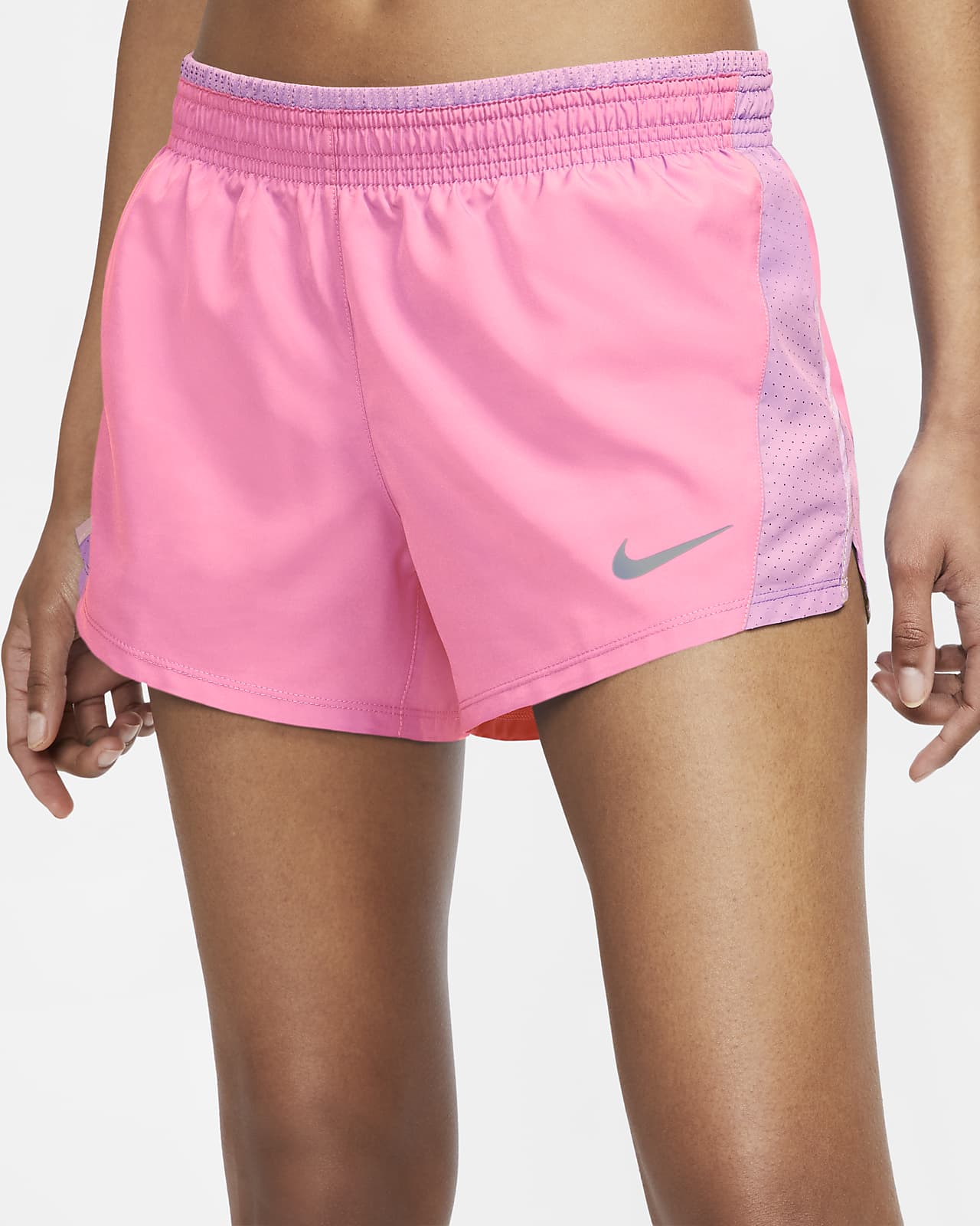 nike 10k running shorts pink