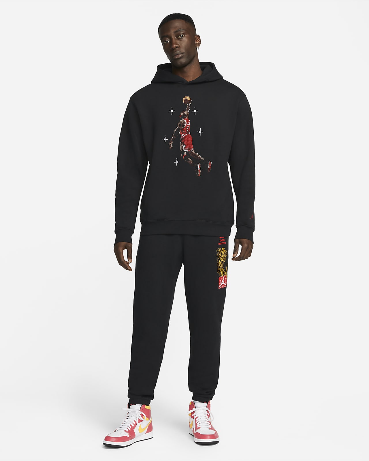 Jordan Essentials Men's Graphic Fleece Hoodie. Nike LU
