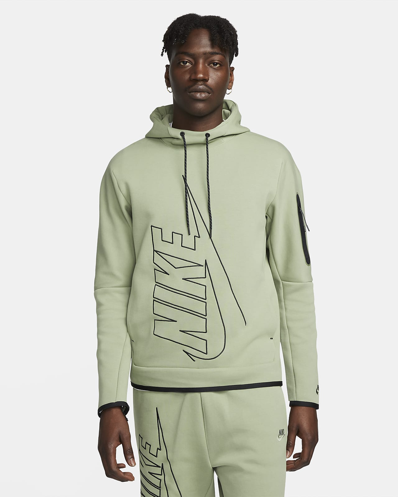 Una noche dentro de poco facil de manejar Nike Tech Fleece Men's Pullover Graphic Hoodie. Nike LU