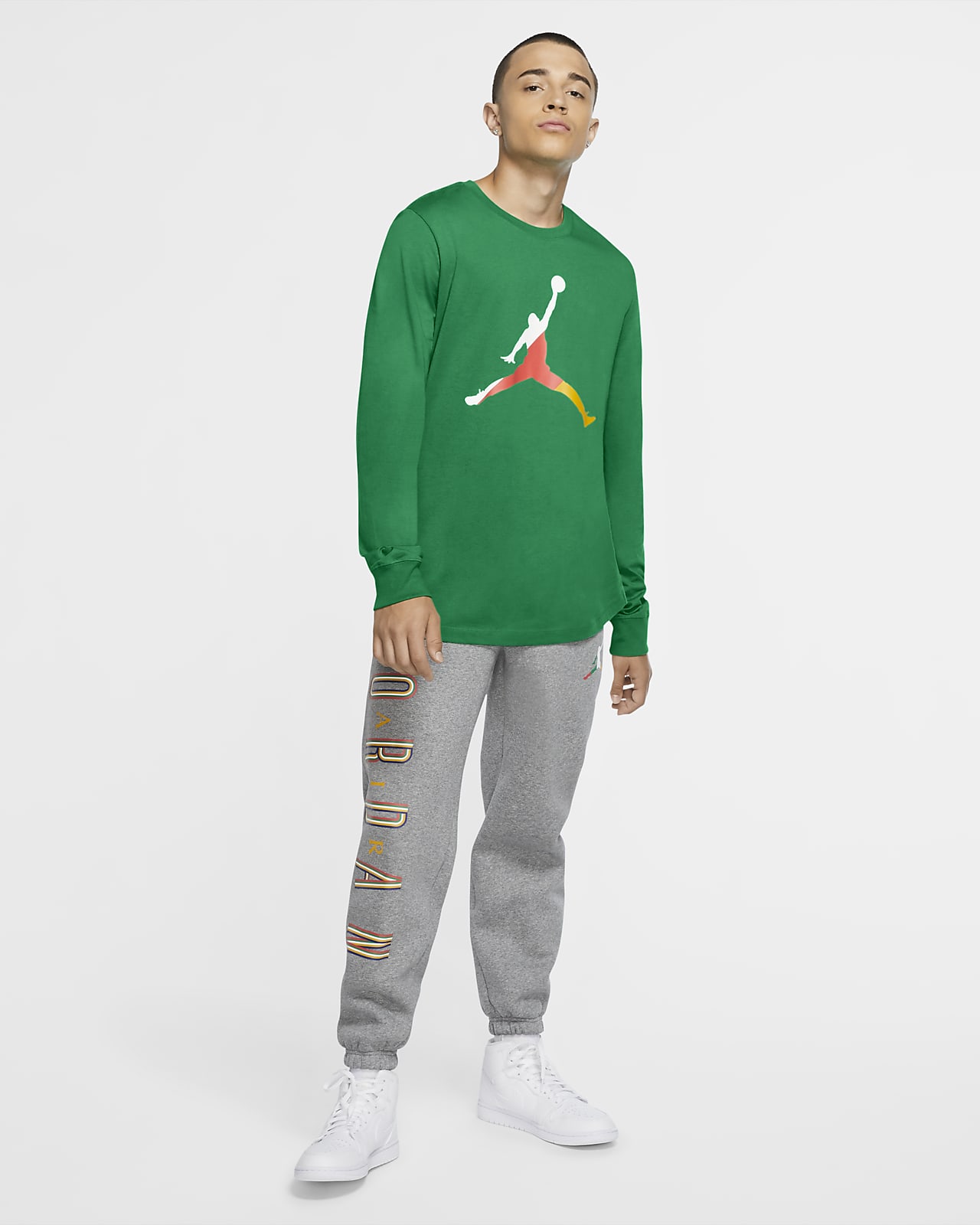 Jordan Sport DNA langermet genser med rund hals til herre Jordan Sport DNA langermet genser med rund hals til herre