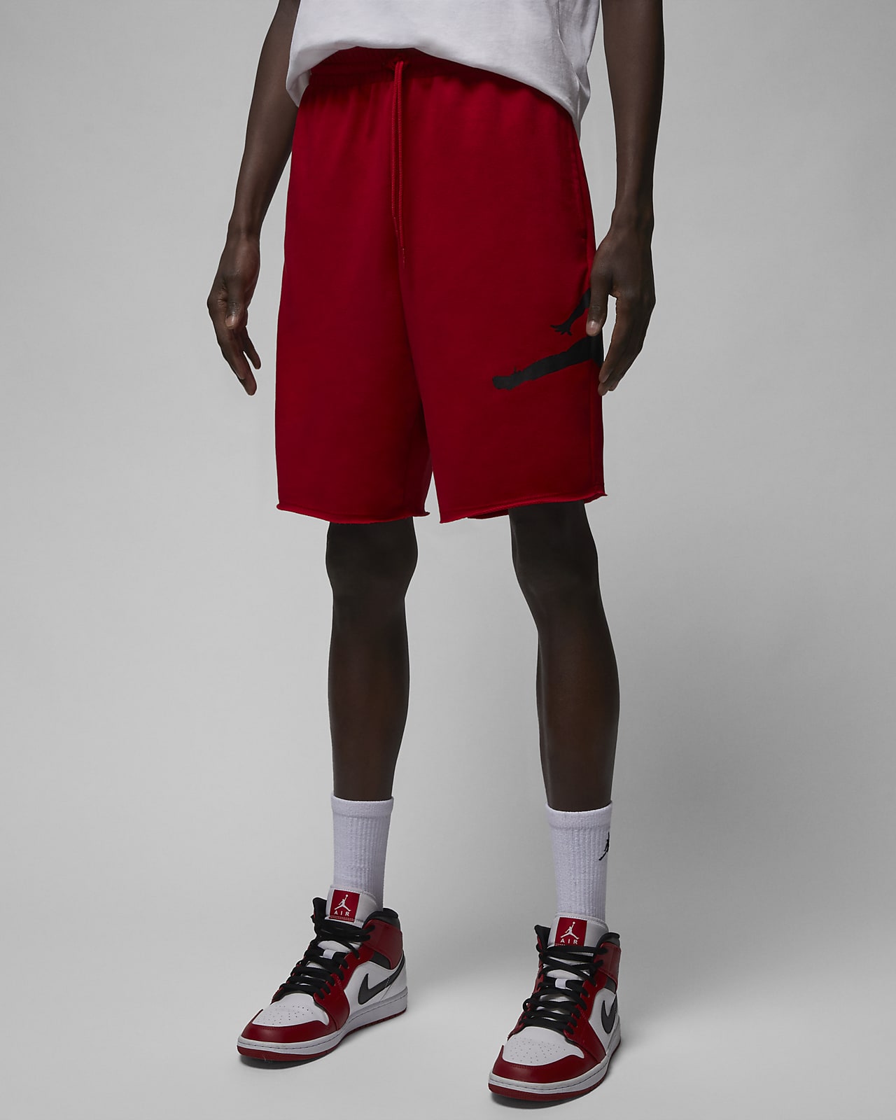 jordan short red