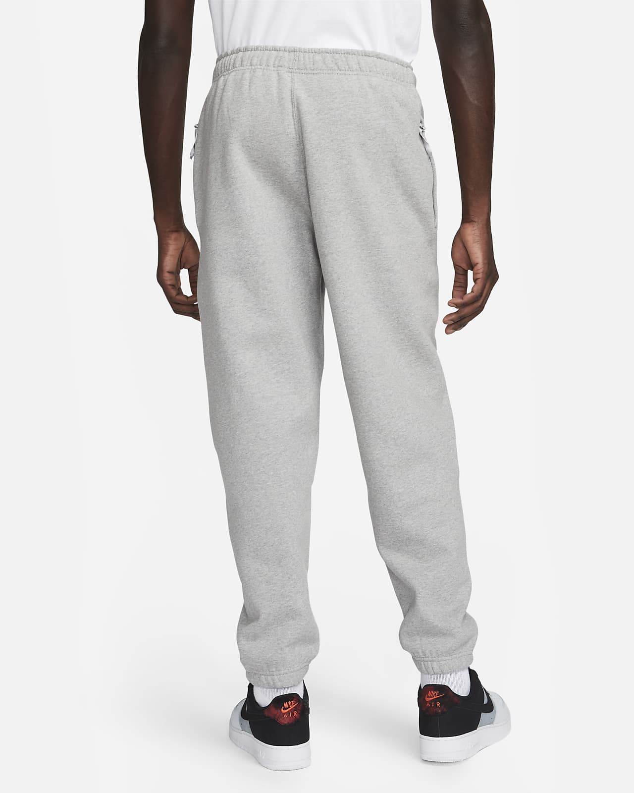 Pantalon survêtement Nike Solo Swoosh Men's Fleece Pants Grey